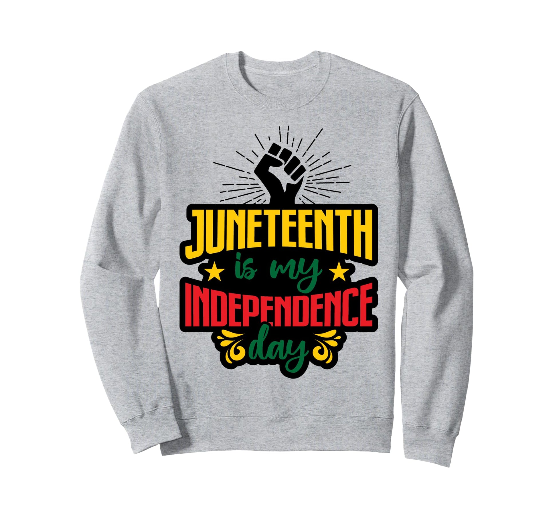 Juneteenth Melanin Black Dad Brown Sweatshirt - Unique Graphic Men Women - T-Shirt, Sweatshirt, Hoodie