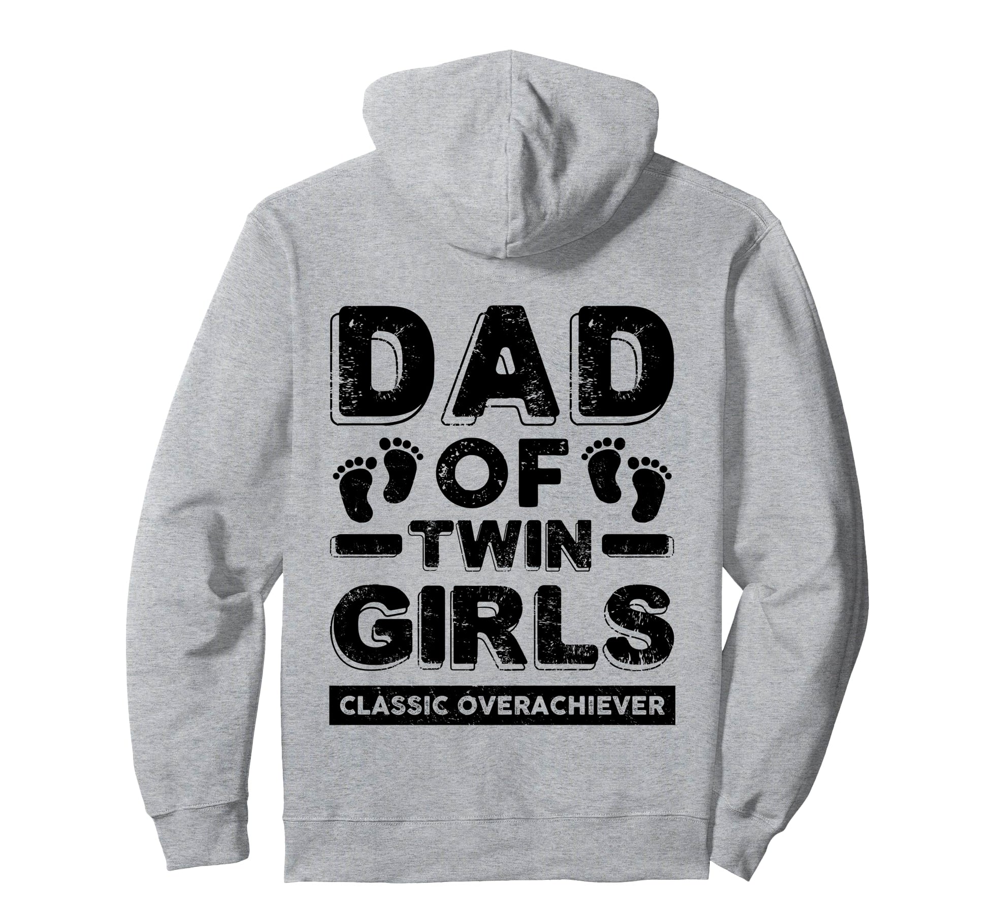 Dad Twin Overachiever Funny Twin Dad Hoodie - Minimalist Print Men Women - T-Shirt, Sweatshirt, Hoodie