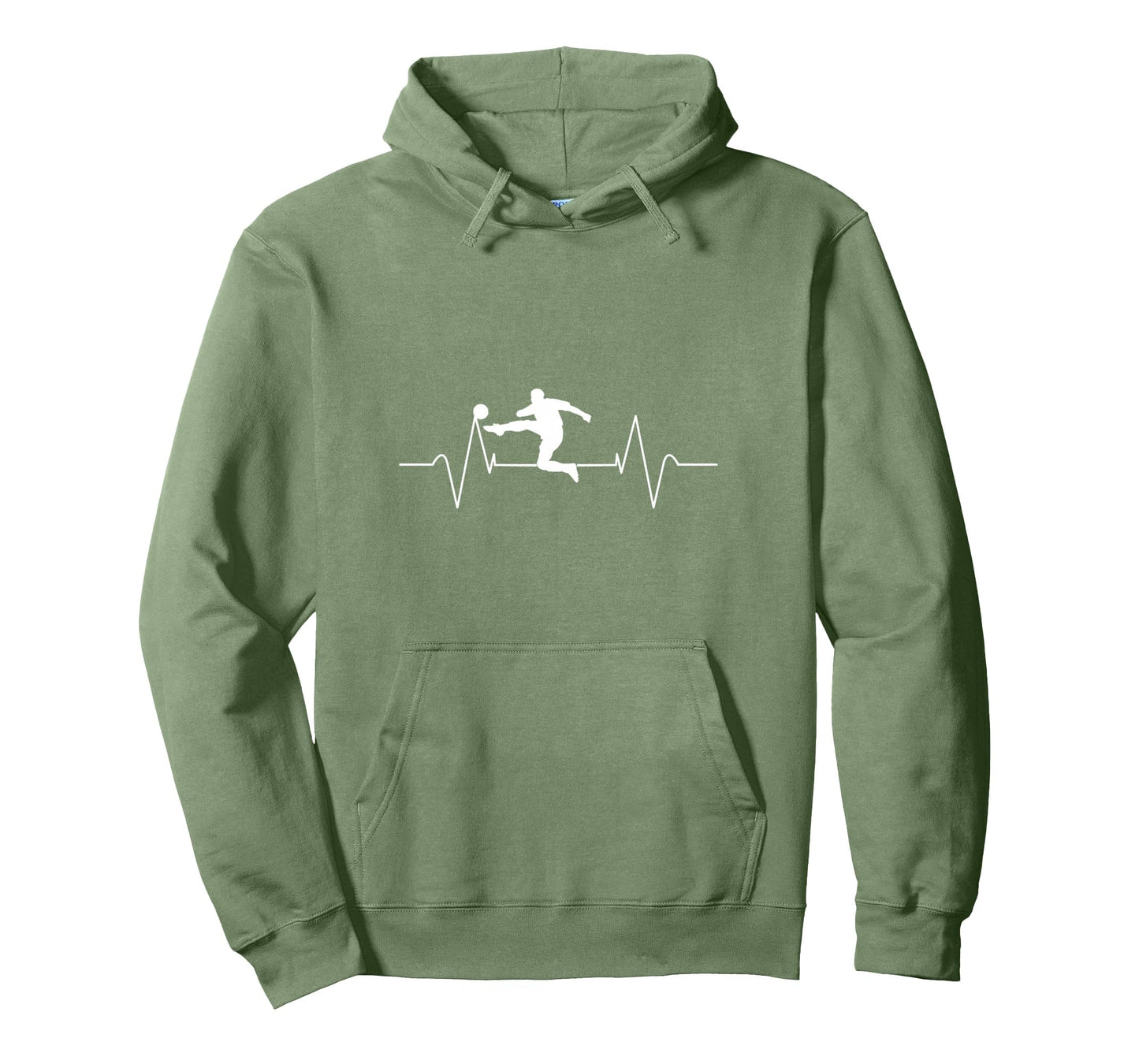 Soccer Heartbeat Soccer Player Gift Hoodie - Trendy Graphic Unisex - T-Shirt, Sweatshirt, Hoodie