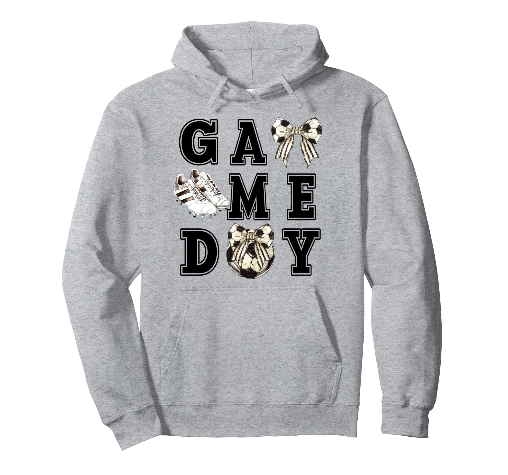 Coquette Bow Sports Parent Game Day Hoodie - Minimalist Print Unisex - T-Shirt, Sweatshirt, Hoodie