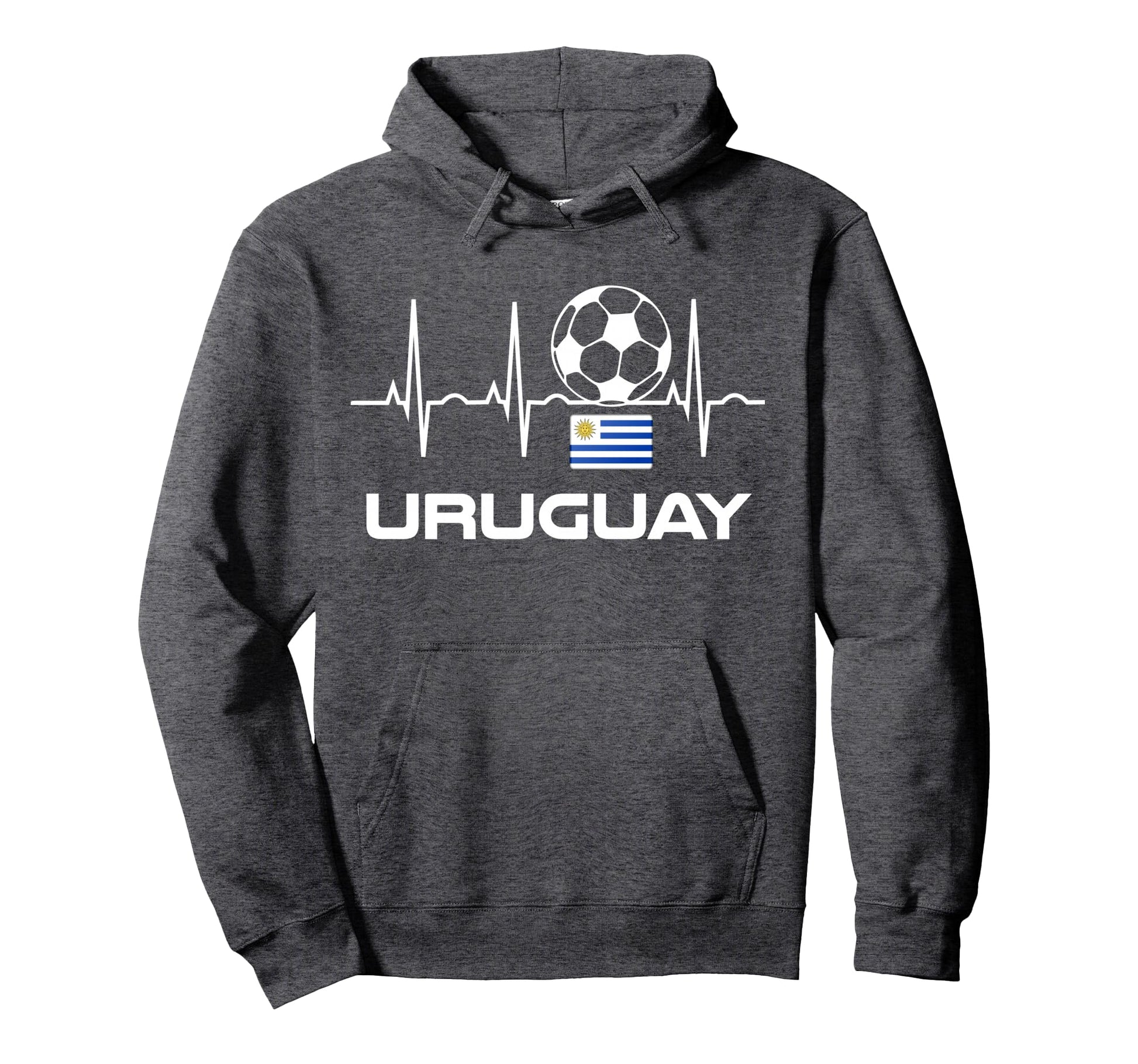 Uruguay Soccer Uruguay Futbol Hoodie - Minimalist Print for Adults - T-Shirt, Sweatshirt, Hoodie