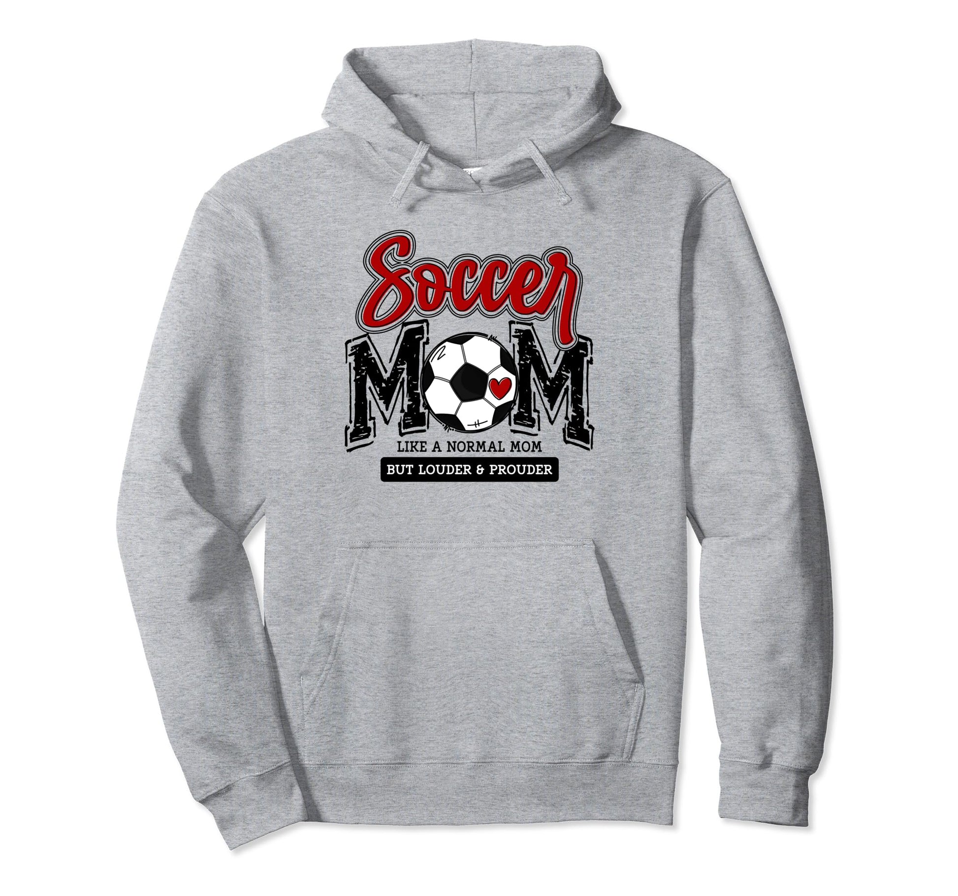 Soccer Mom Red Soccer Player Calls Me Hoodie - Graphic Print Men Women - T-Shirt, Sweatshirt, Hoodie
