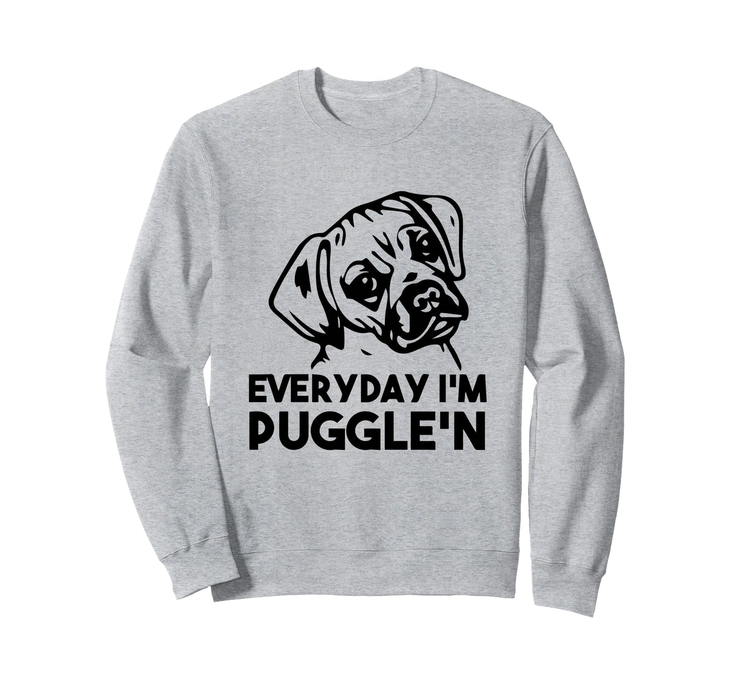 Pug Dog Mom Pug Lover Puggle Mom Dad Sweatshirt - Aesthetic Graphic Unisex - T-Shirt, Sweatshirt, Hoodie