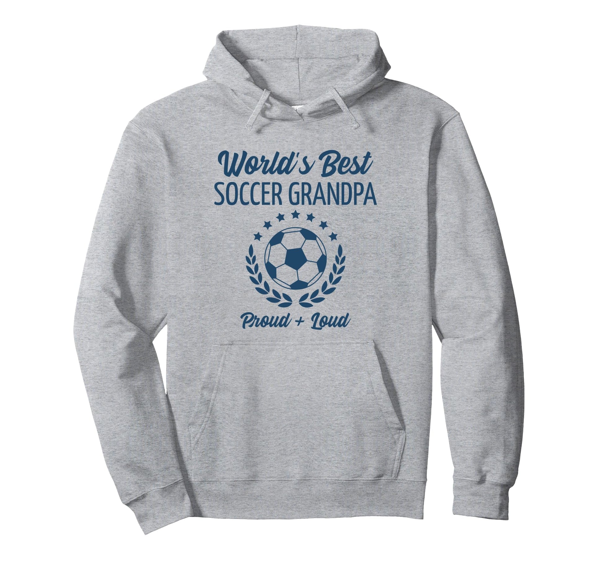 Worlds Best Soccer Grandpa Grandfather Hoodie - Graphic Print for Adults - T-Shirt, Sweatshirt, Hoodie