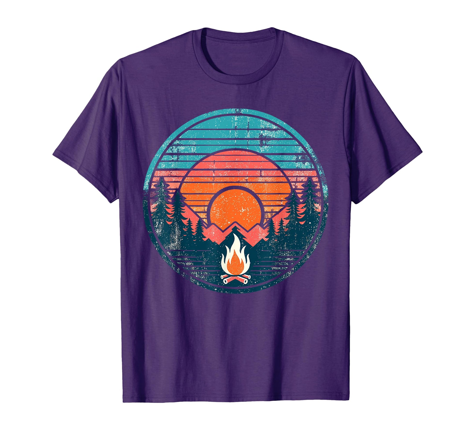 Campfire Camping Camper Outdoor Camp T-Shirt - Graphic Print for Adults - T-Shirt, Sweatshirt, Hoodie