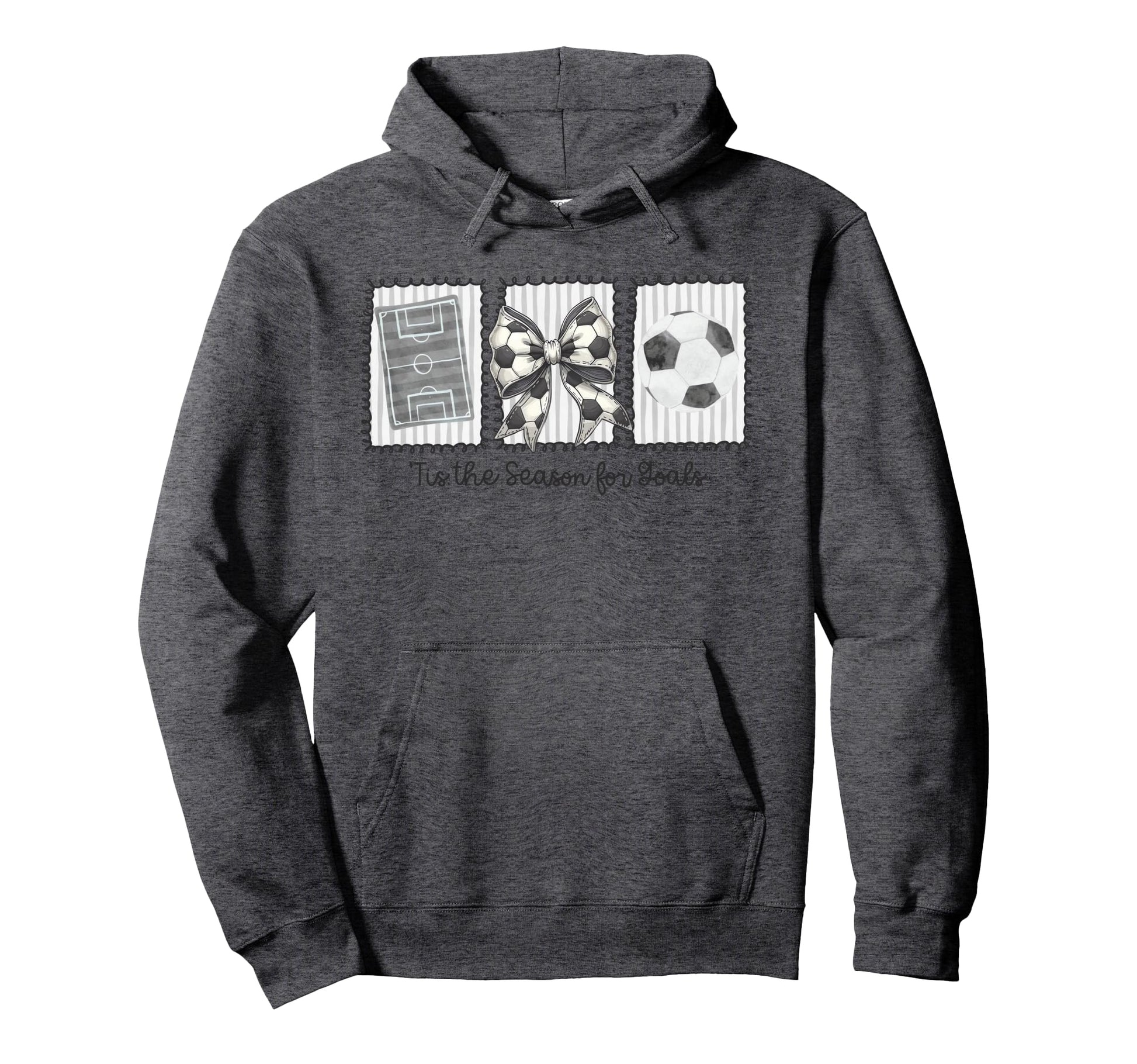 Funny Preppy Tis Season Soccer Stamps Hoodie - Trendy Graphic Men Women - T-Shirt, Sweatshirt, Hoodie
