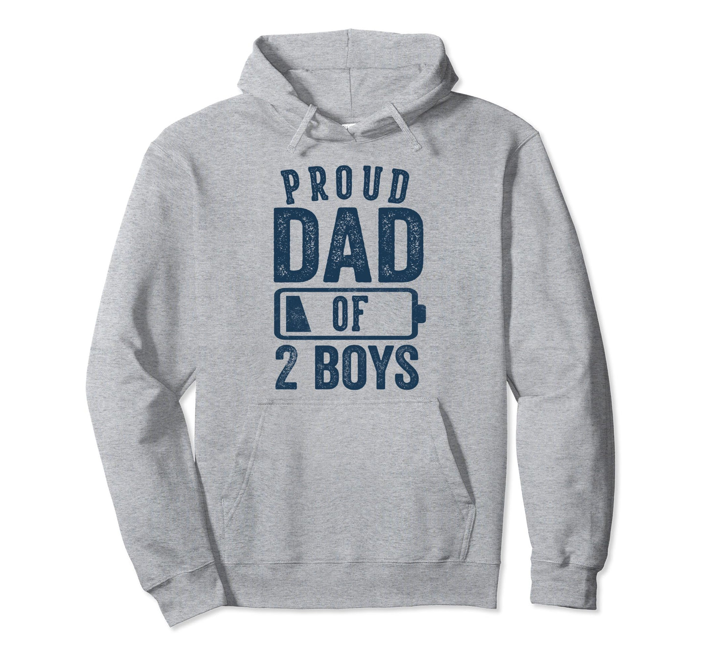 Proud Dad 2 Gifts Daddy Two Sons Hoodie - Trendy Graphic for Adults - T-Shirt, Sweatshirt, Hoodie