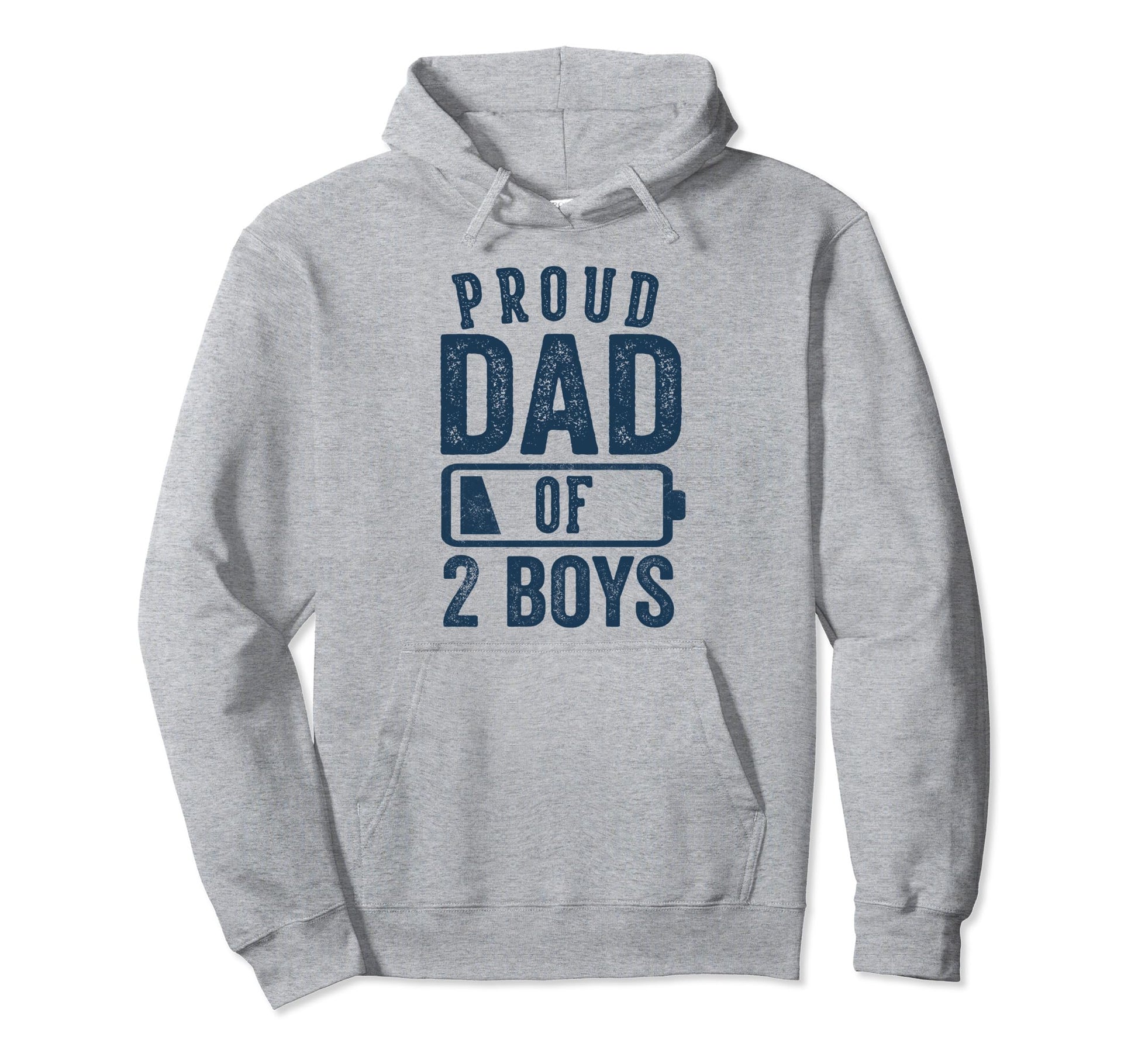 Proud Dad 2 Gifts Daddy Two Sons Hoodie - Trendy Graphic for Adults - T-Shirt, Sweatshirt, Hoodie