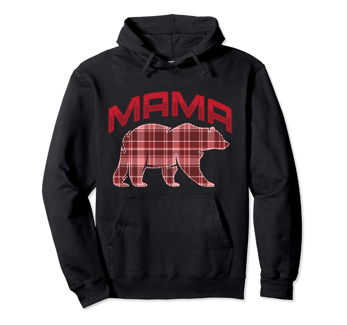 Mama Red Bear New Mom Red Tartan Gift Hoodie - Streetwear Style Men Women - T-Shirt, Sweatshirt, Hoodie