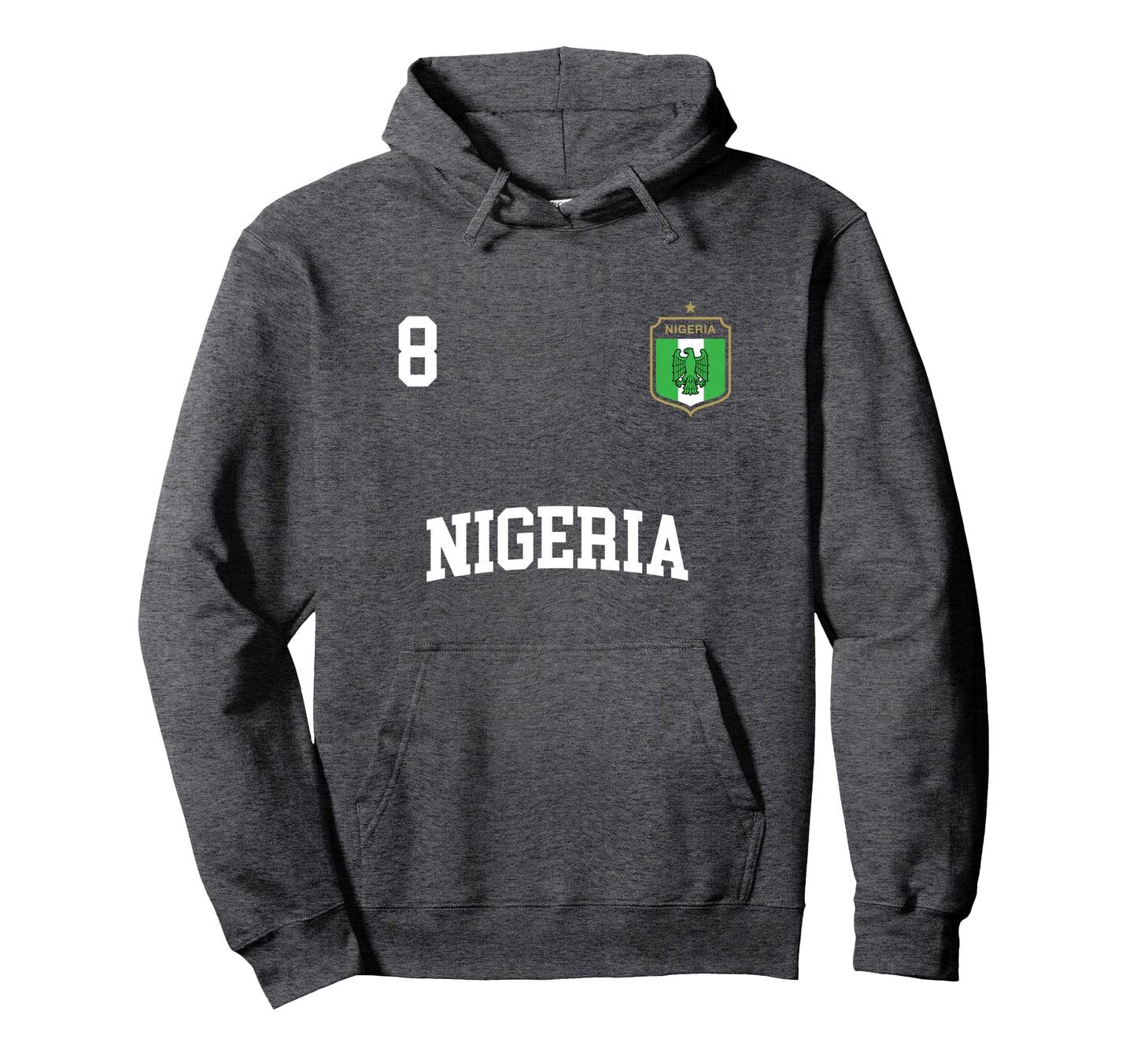 Nigeria 8 Nigerian Flag Soccer Team Hoodie - Aesthetic Graphic Men Women - T-Shirt, Sweatshirt, Hoodie