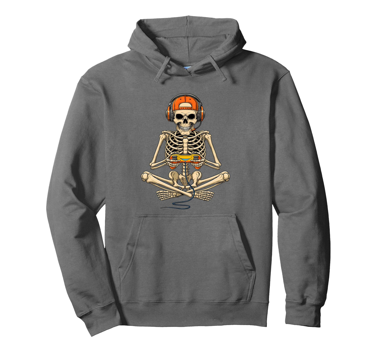 Halloween Skeleton Gamer Video Hoodie - Casual Everyday Wear for Adults - T-Shirt, Sweatshirt, Hoodie