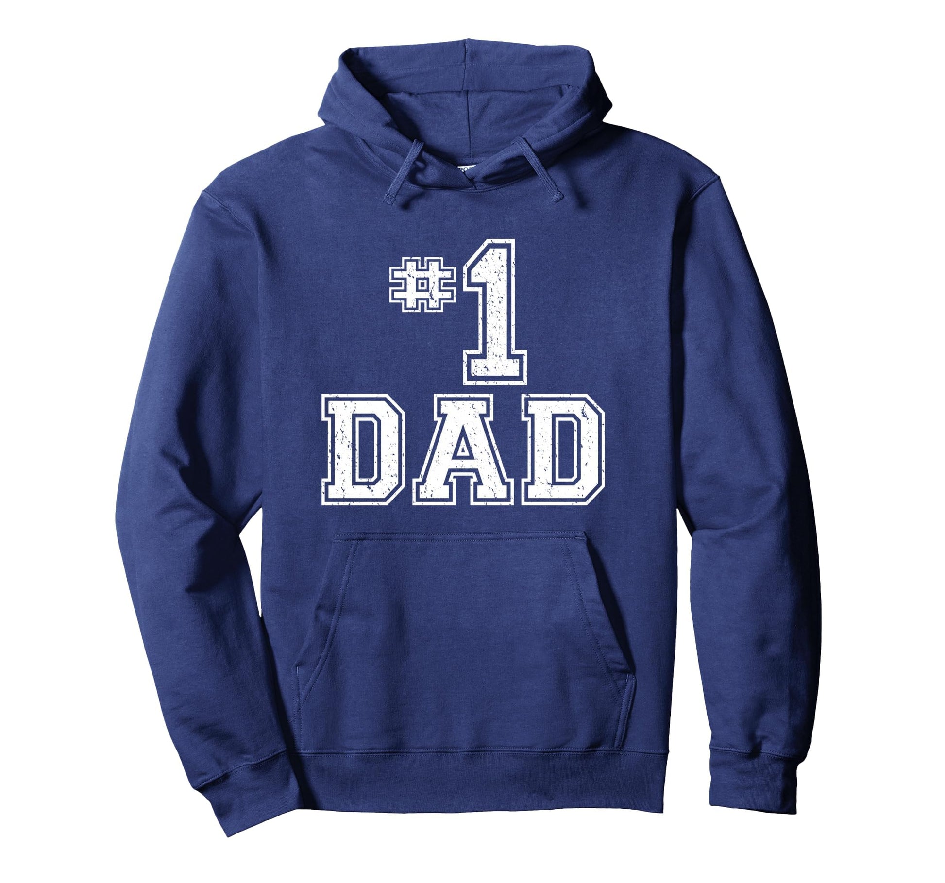 1 Dad Number One Fathers Day Dad Hoodie - Minimalist Print for Adults - T-Shirt, Sweatshirt, Hoodie
