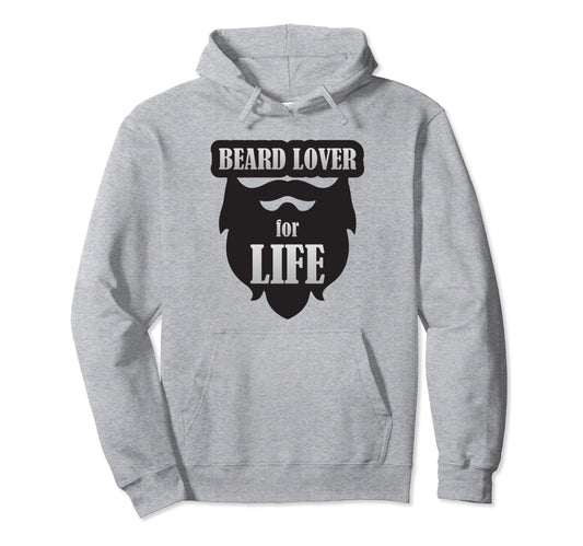 Beard Bearded Mens Dad Daddy Barber Hoodie - Minimalist Print Unisex - T-Shirt, Sweatshirt, Hoodie