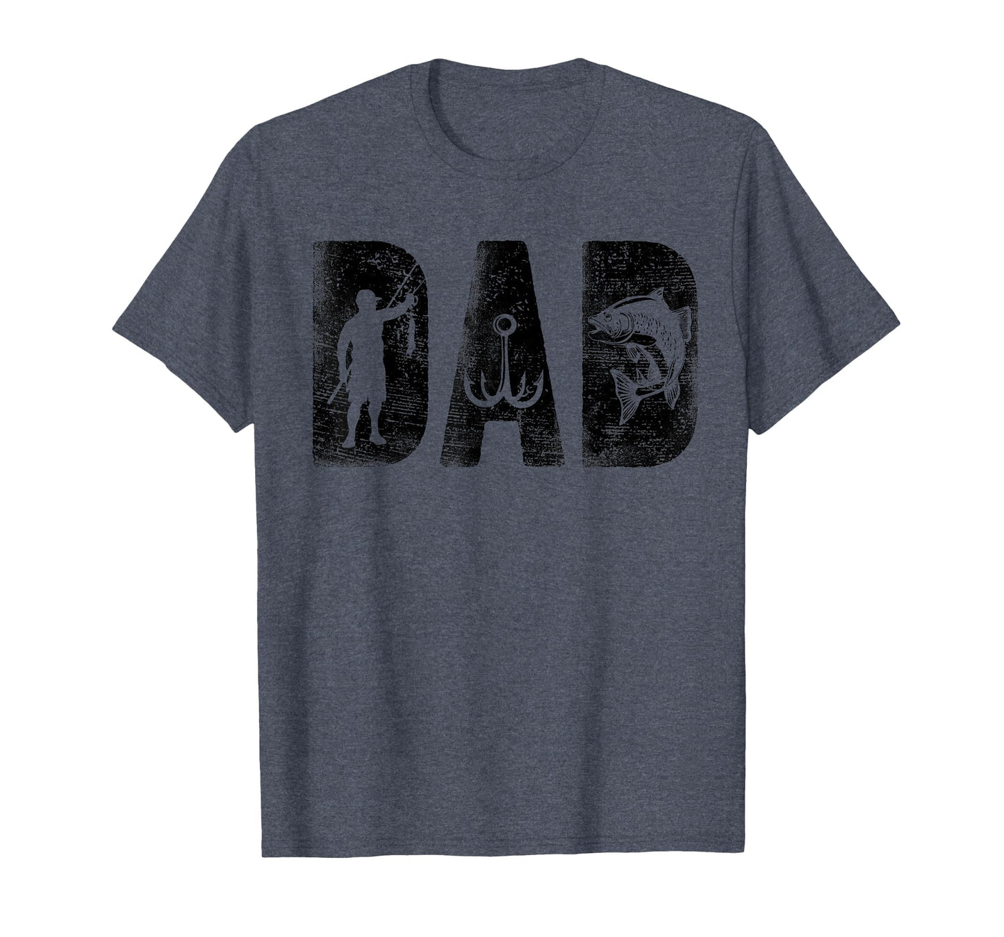 Fishing Dad Birthday Bold Font T-Shirt - Casual Everyday Wear Men Women - T-Shirt, Sweatshirt, Hoodie