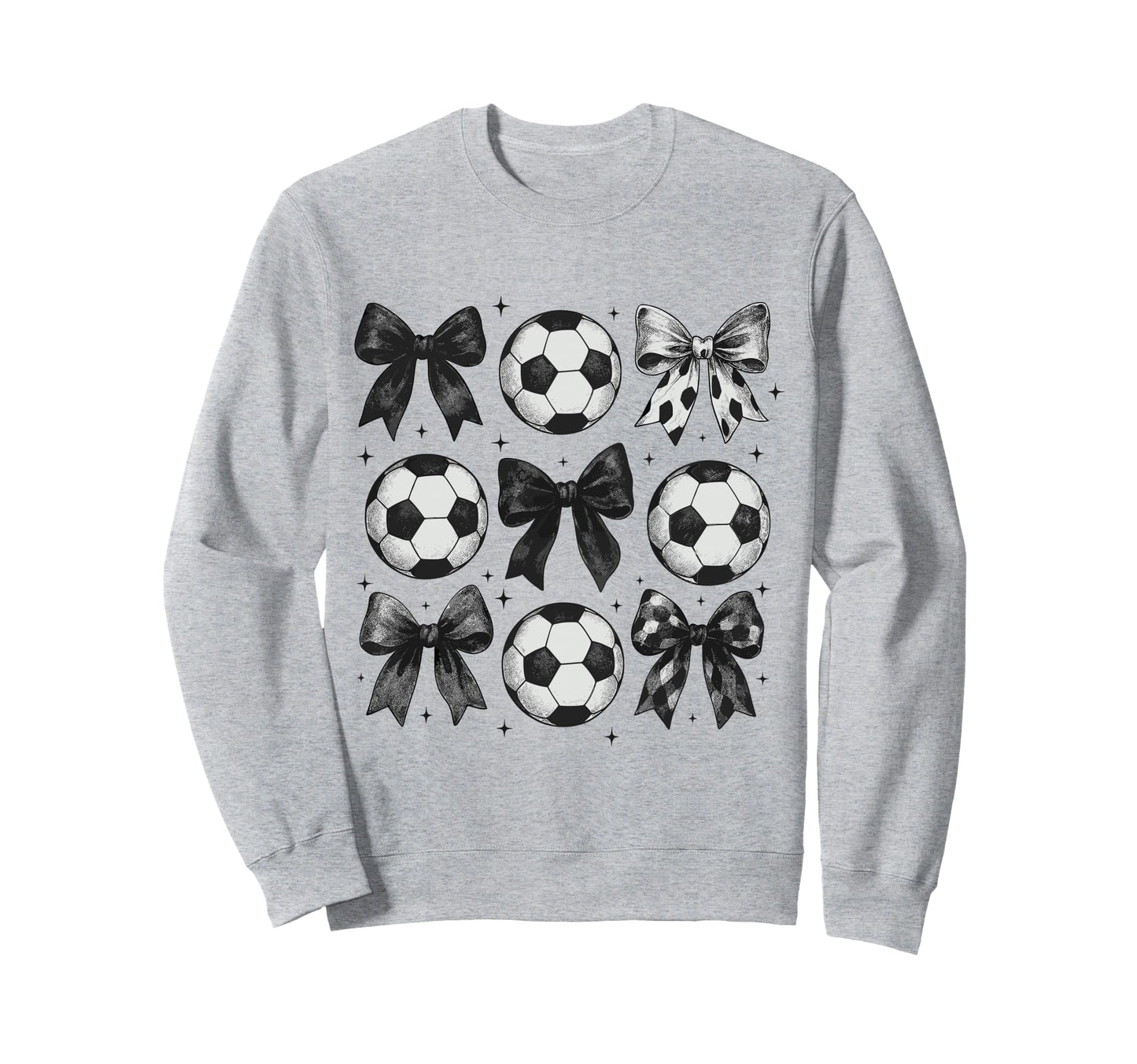 Soccer Coquette Bow Funny Soccer Sweatshirt - Aesthetic Graphic for Adults - T-Shirt, Sweatshirt, Hoodie