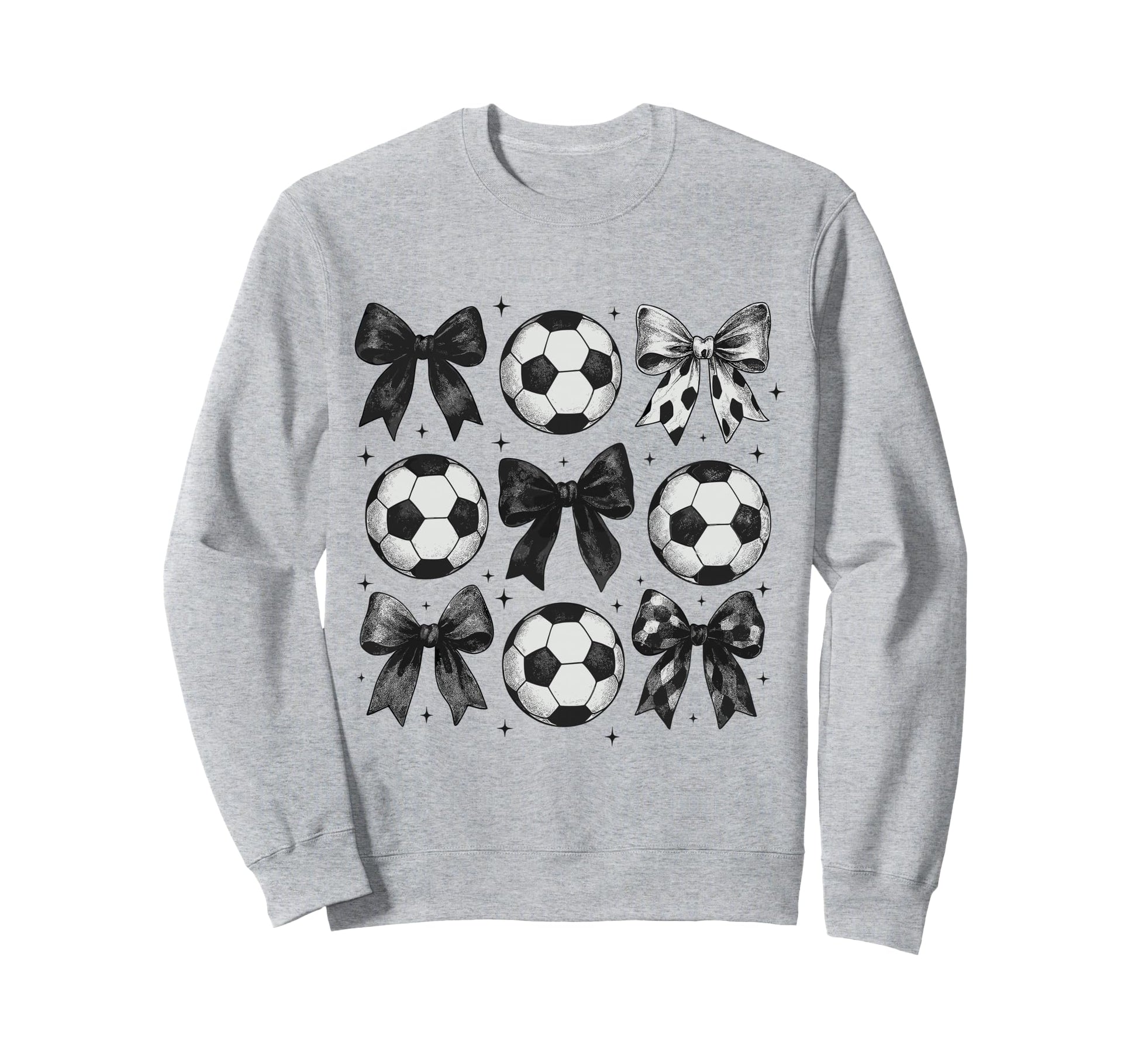 Soccer Coquette Bow Funny Soccer Sweatshirt - Aesthetic Graphic for Adults - T-Shirt, Sweatshirt, Hoodie
