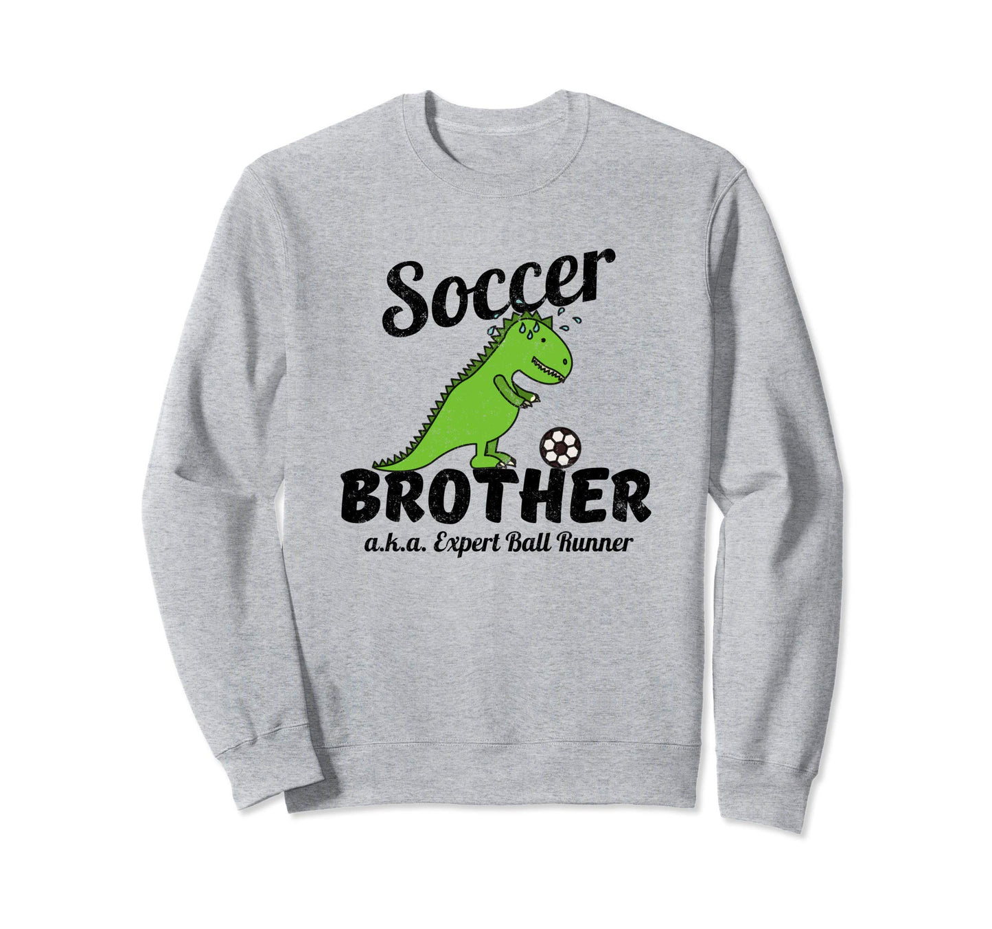 Little Brother Soccer Ball Runner Sweatshirt - Custom Art Print for Adults - T-Shirt, Sweatshirt, Hoodie