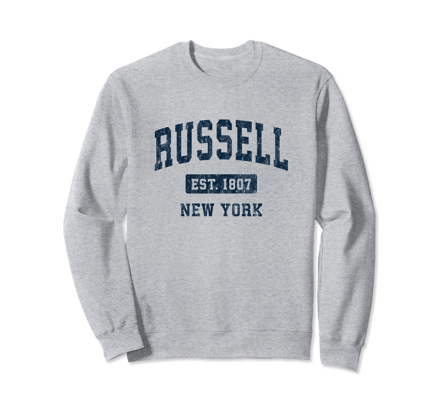 Russell New York Ny Athletic Sweatshirt - Fun Novelty Design for Adults - T-Shirt, Sweatshirt, Hoodie