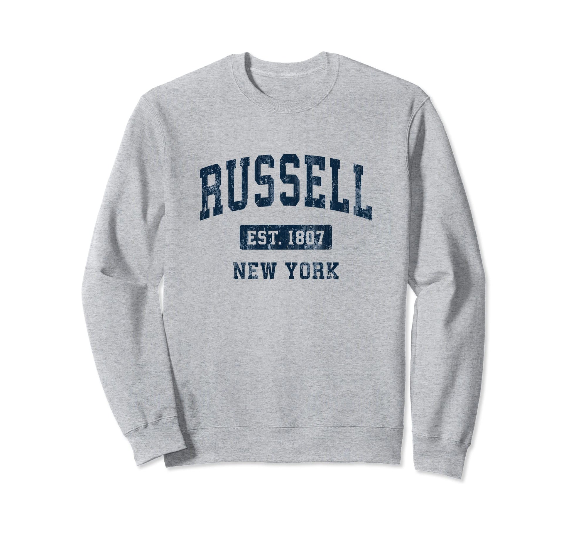 Russell New York Ny Athletic Sweatshirt - Fun Novelty Design for Adults - T-Shirt, Sweatshirt, Hoodie