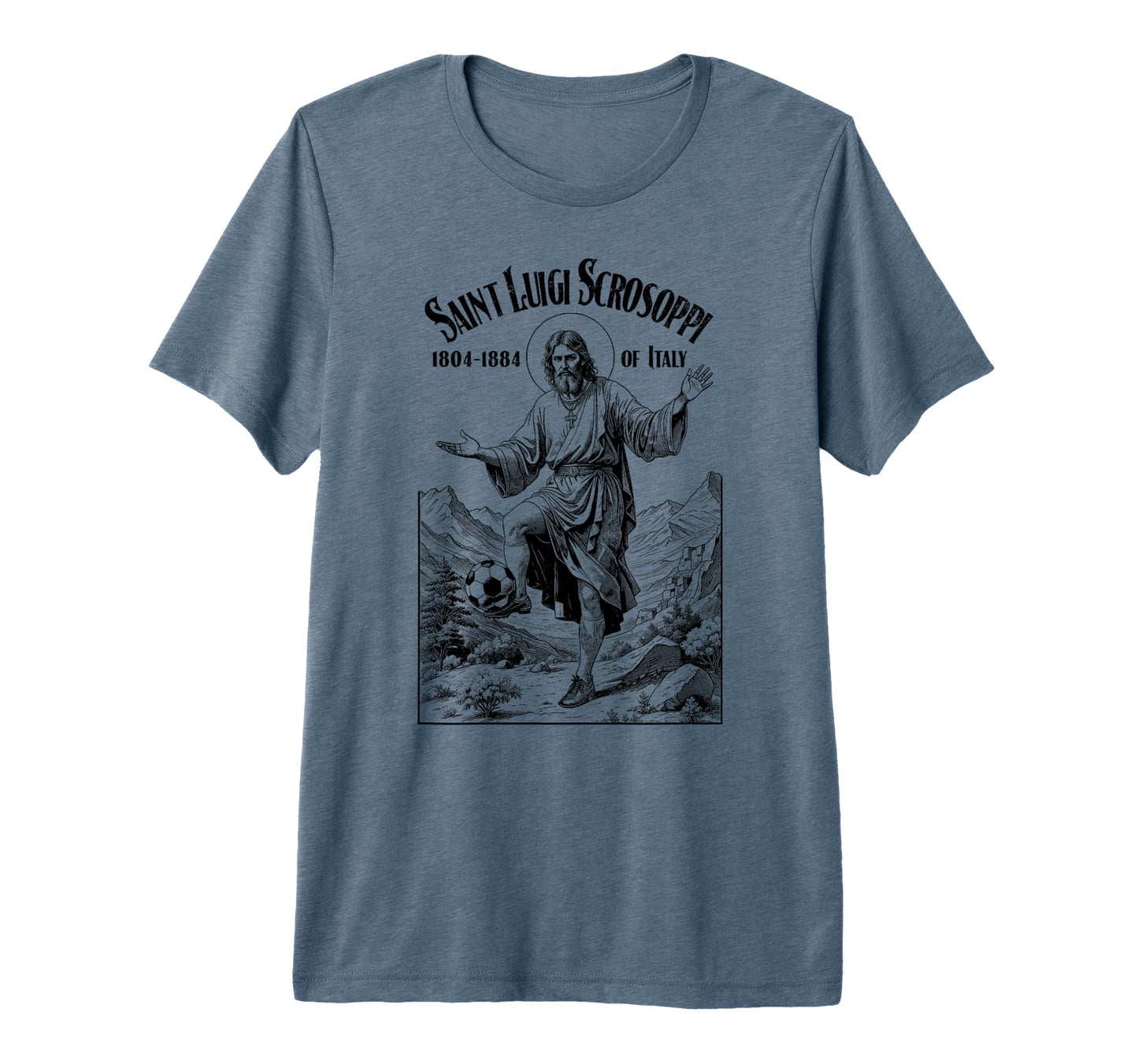 Soccer Player Patron Saint Luigi T-Shirt - Novelty Apparel Men Women - T-Shirt, Sweatshirt, Hoodie