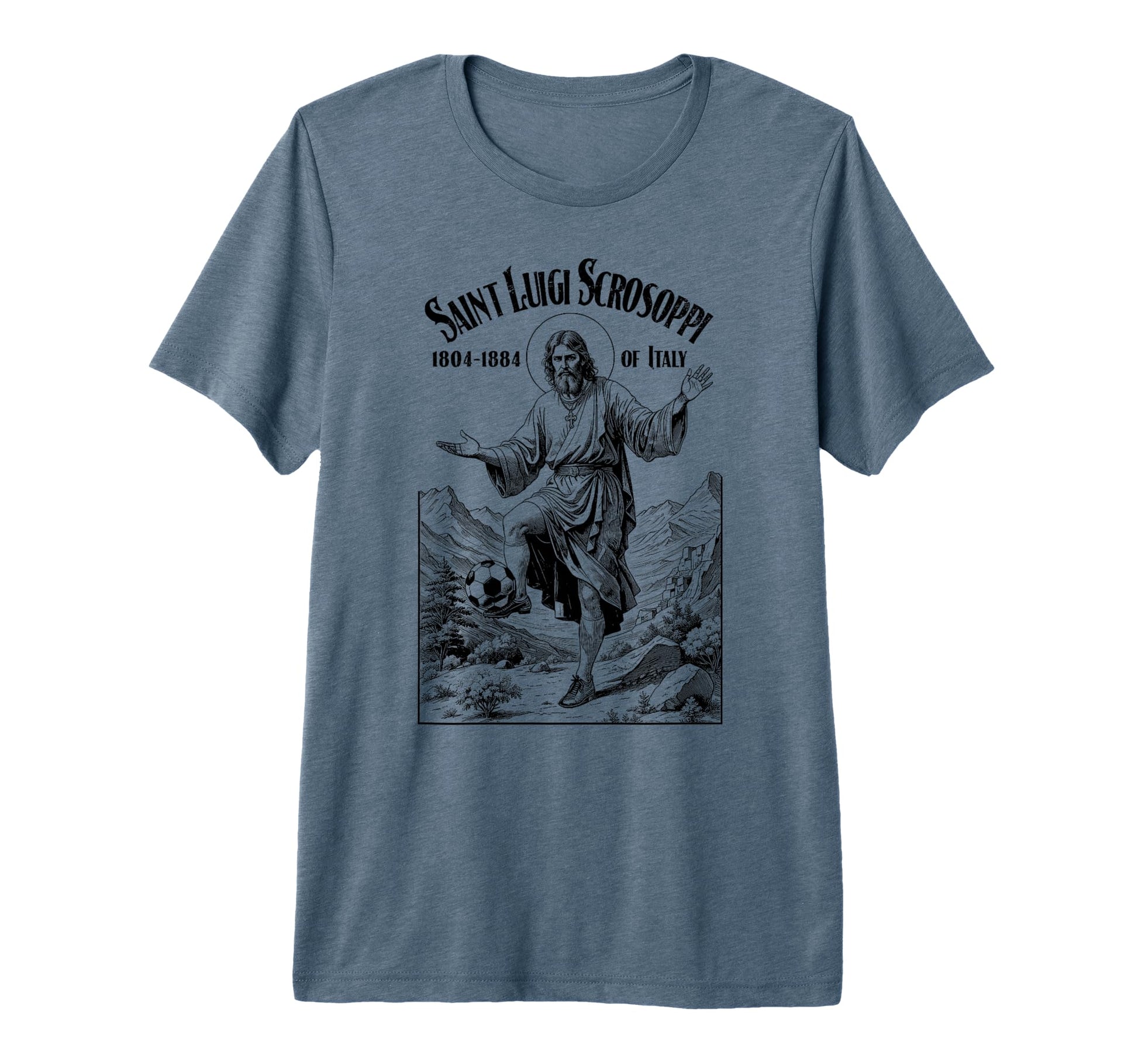 Soccer Player Patron Saint Luigi T-Shirt - Novelty Apparel Men Women - T-Shirt, Sweatshirt, Hoodie