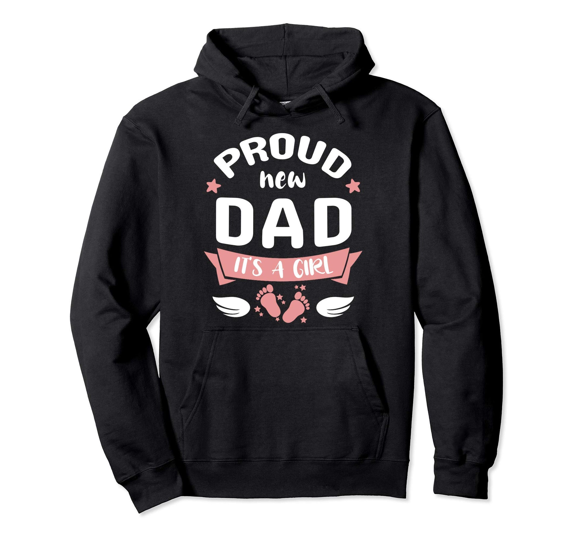 Proud New Dad Its Promoted To Daddy Hoodie - Graphic Print for Adults - T-Shirt, Sweatshirt, Hoodie