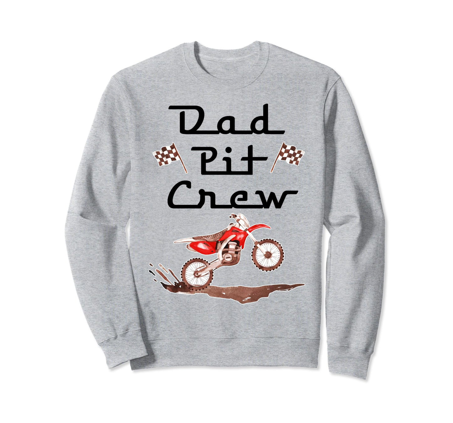 Dirt Bike Birthday Party Racing Sweatshirt - Fun Novelty Design Unisex - T-Shirt, Sweatshirt, Hoodie