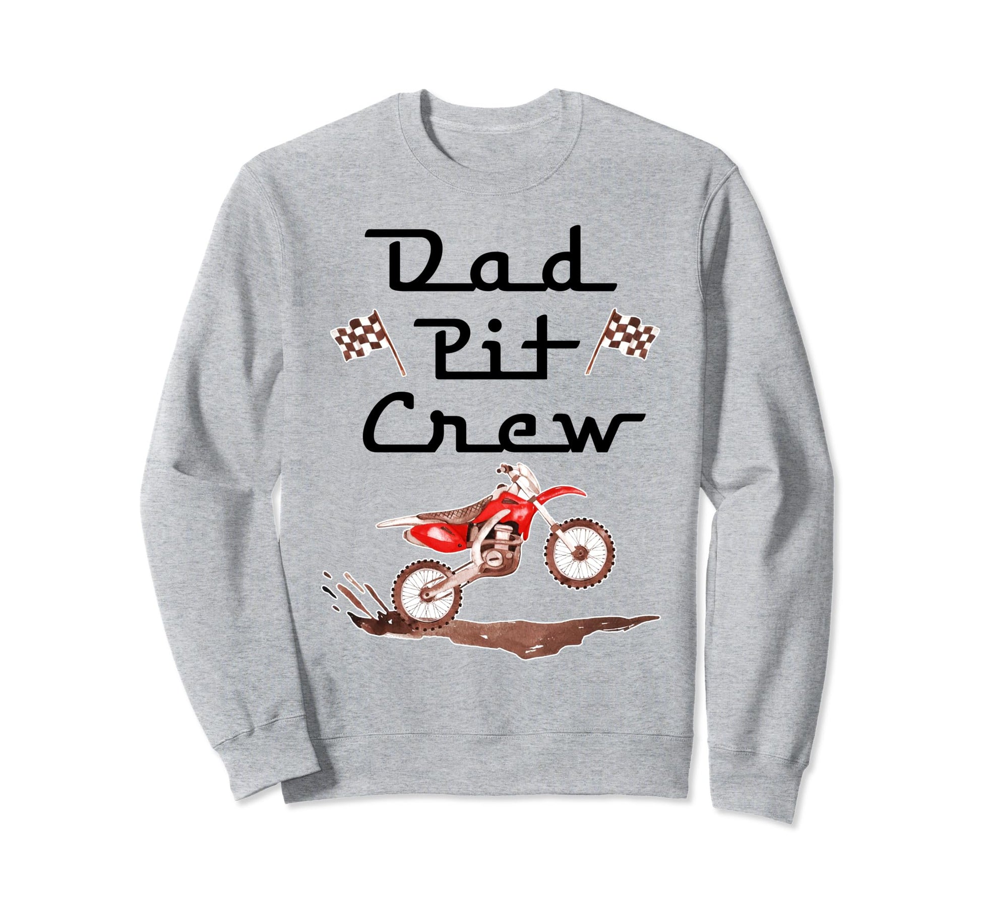 Dirt Bike Birthday Party Racing Sweatshirt - Fun Novelty Design Unisex - T-Shirt, Sweatshirt, Hoodie