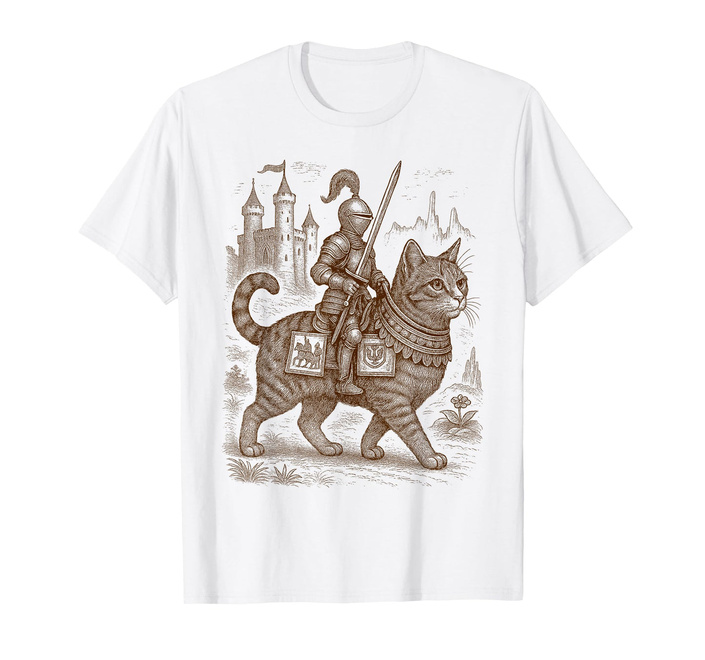 Knight Cat Cat Knight Funny Sarcasm T-Shirt - Streetwear Style for Adults - T-Shirt, Sweatshirt, Hoodie