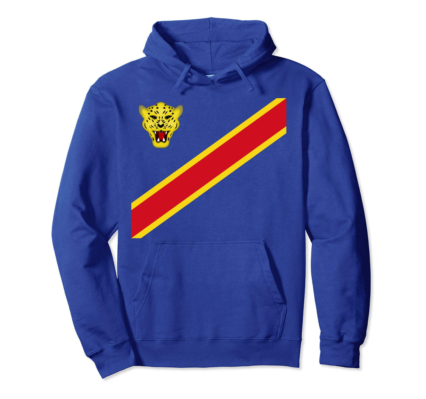 Congo Football Souvenir Flag Drc Hoodie - Fun Novelty Design for Adults - T-Shirt, Sweatshirt, Hoodie