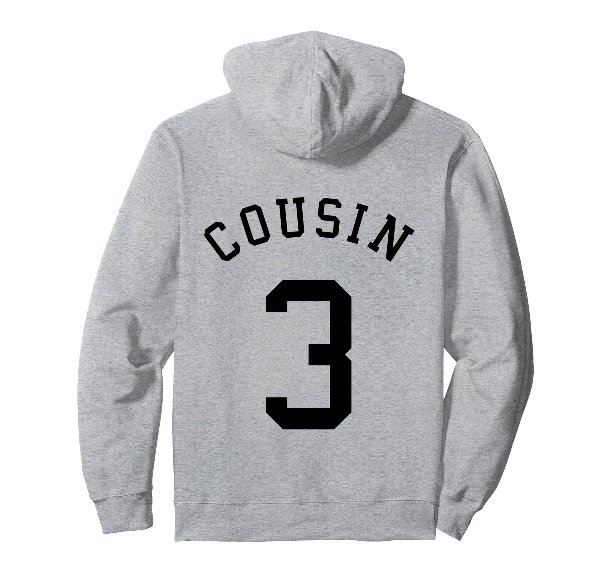 Cousin Team No 3 Football Soccer Volleyball Hoodie - Unique Graphic Unisex - T-Shirt, Sweatshirt, Hoodie