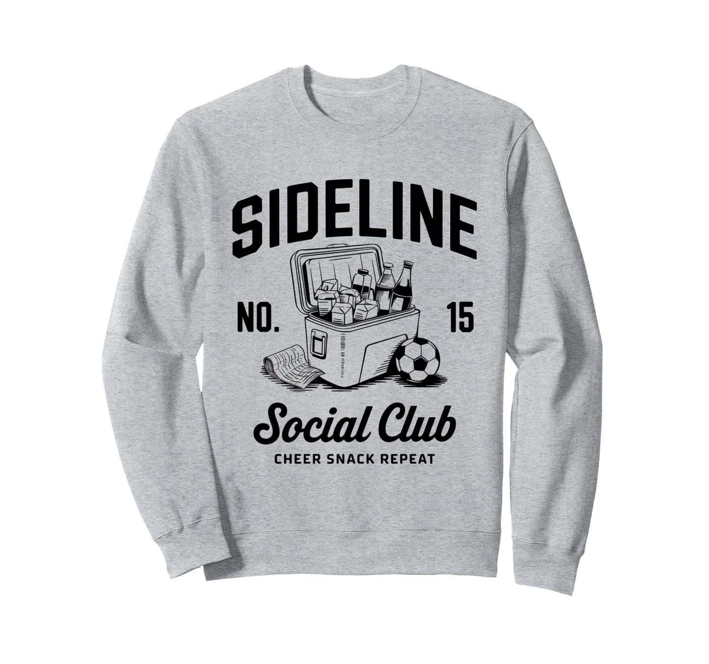 Sideline Social Club Soccer Mom Sweatshirt - Aesthetic Graphic Men Women - T-Shirt, Sweatshirt, Hoodie