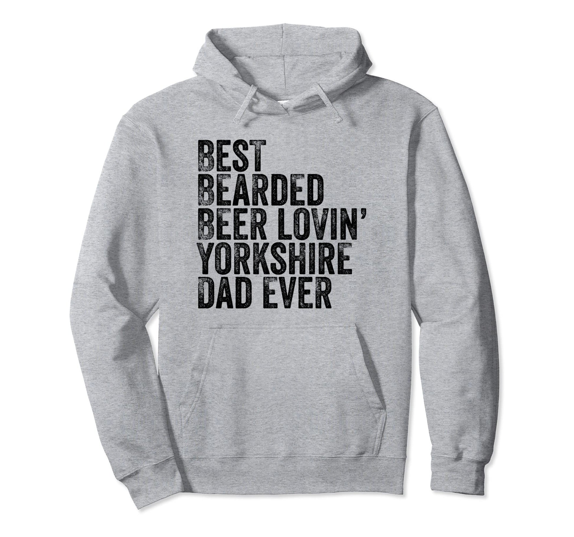 Bearded Dad Beer Yorkshire Lover Funny Dog Hoodie - Novelty Apparel Unisex - T-Shirt, Sweatshirt, Hoodie