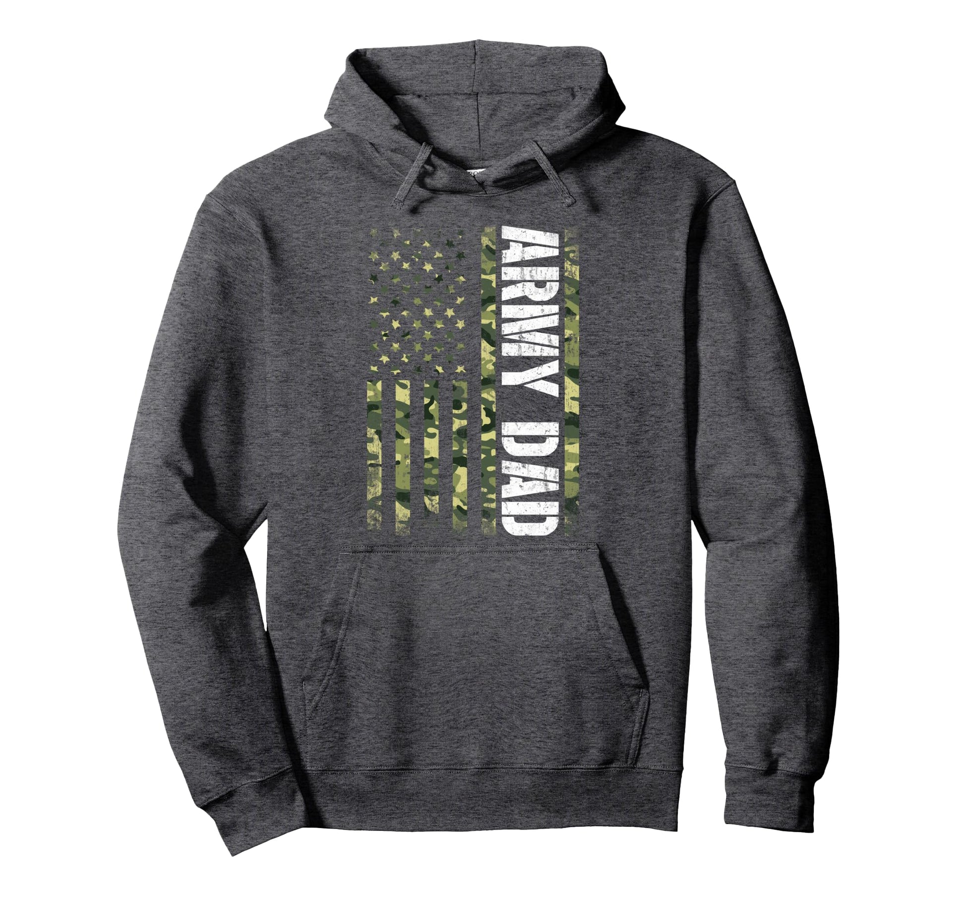 Proud Army Dad United States Usa Flag Hoodie - Casual Everyday Wear Unisex - T-Shirt, Sweatshirt, Hoodie