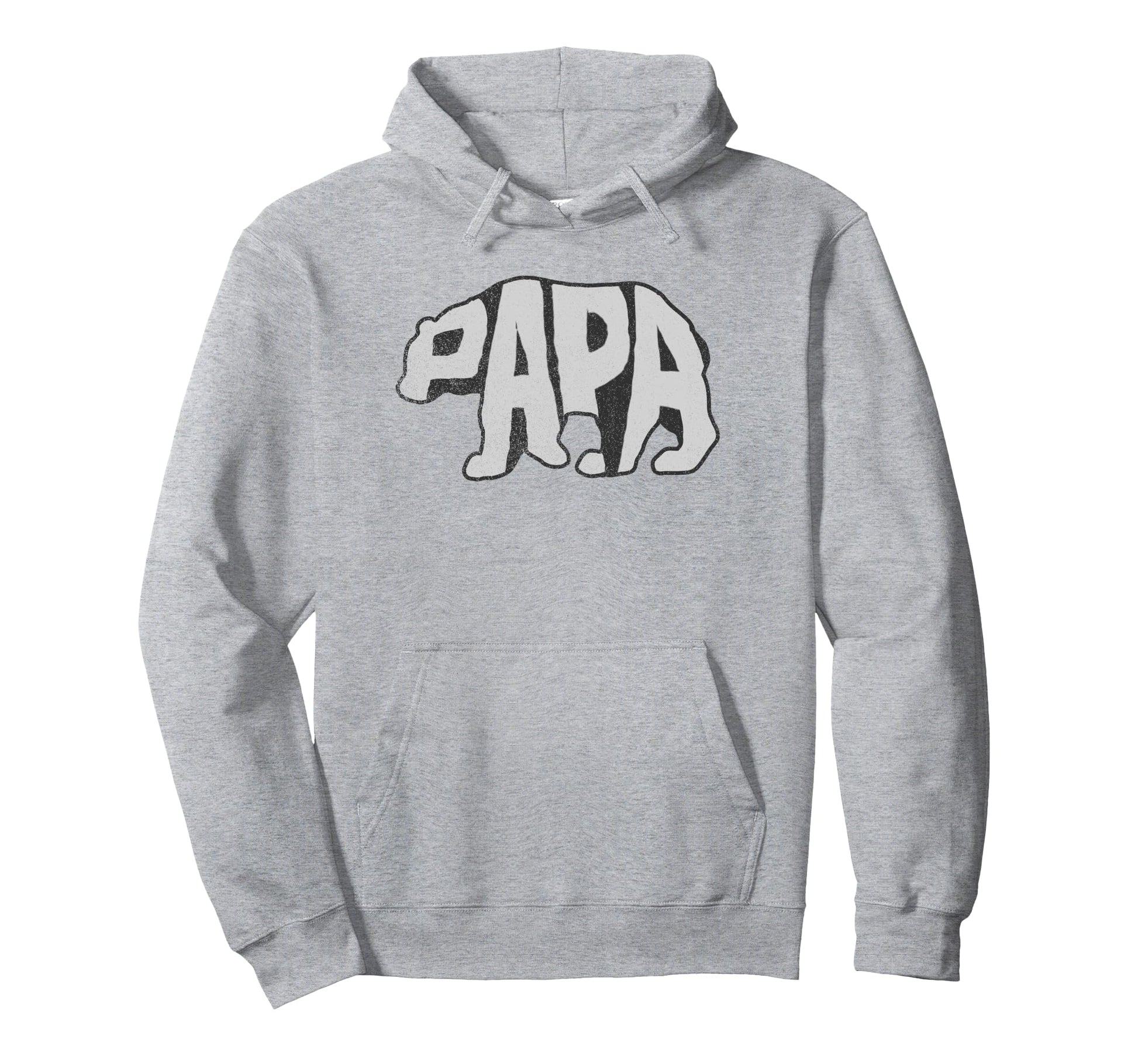 Trendy Centered Papa Bear Hoodie - Unique Graphic Men Women - T-Shirt, Sweatshirt, Hoodie