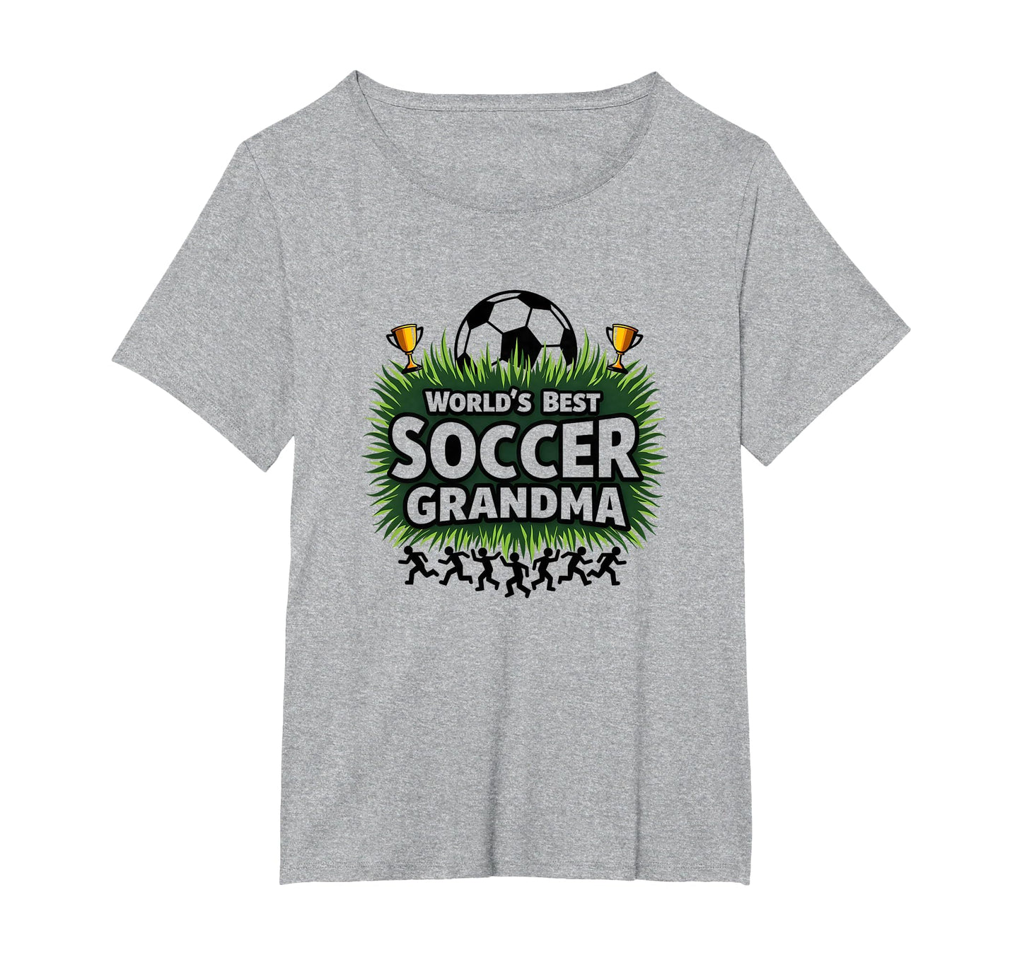 Worlds Best Soccer Grandma Champion Womens T-Shirt - Trendy Graphic Unisex - T-Shirt, Sweatshirt, Hoodie