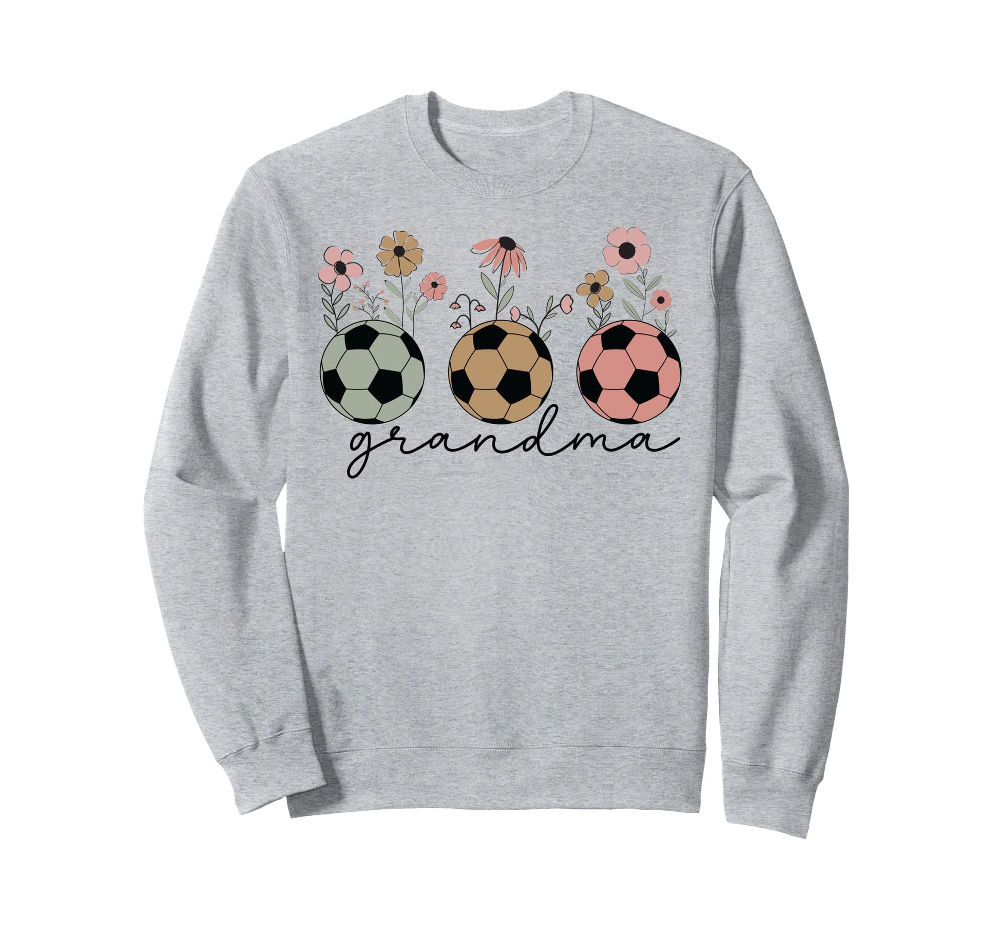 Soccer Grandma Wildflower Floral Sweatshirt - Aesthetic Graphic for Adults - T-Shirt, Sweatshirt, Hoodie