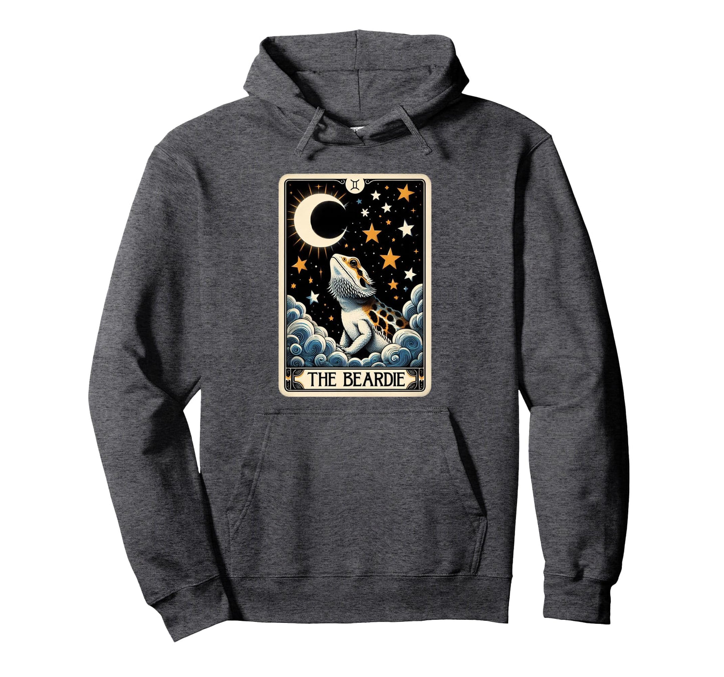 Bearded Dragon Tarot Card Beardie Mom Hoodie - Custom Art Print for Adults - T-Shirt, Sweatshirt, Hoodie