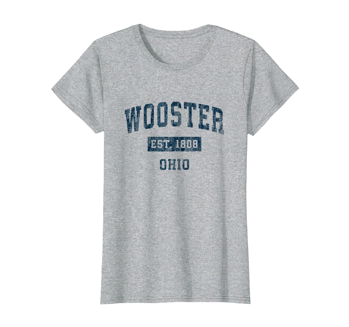 Wooster Ohio Oh Sports Navy T-Shirt - Custom Art Print Men Women - T-Shirt, Sweatshirt, Hoodie