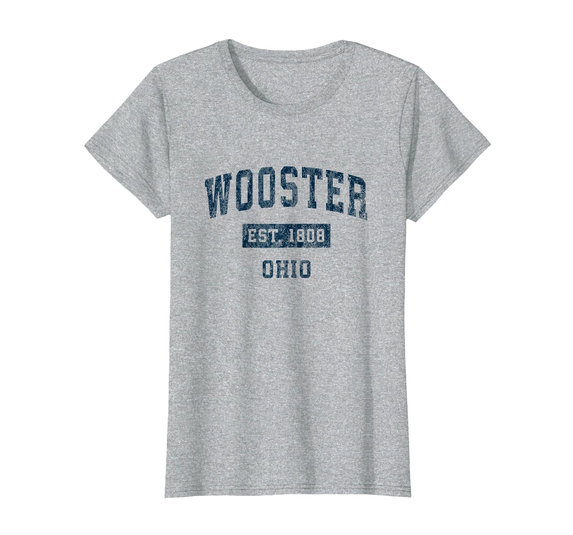 Wooster Ohio Oh Sports Navy T-Shirt - Custom Art Print Men Women - T-Shirt, Sweatshirt, Hoodie
