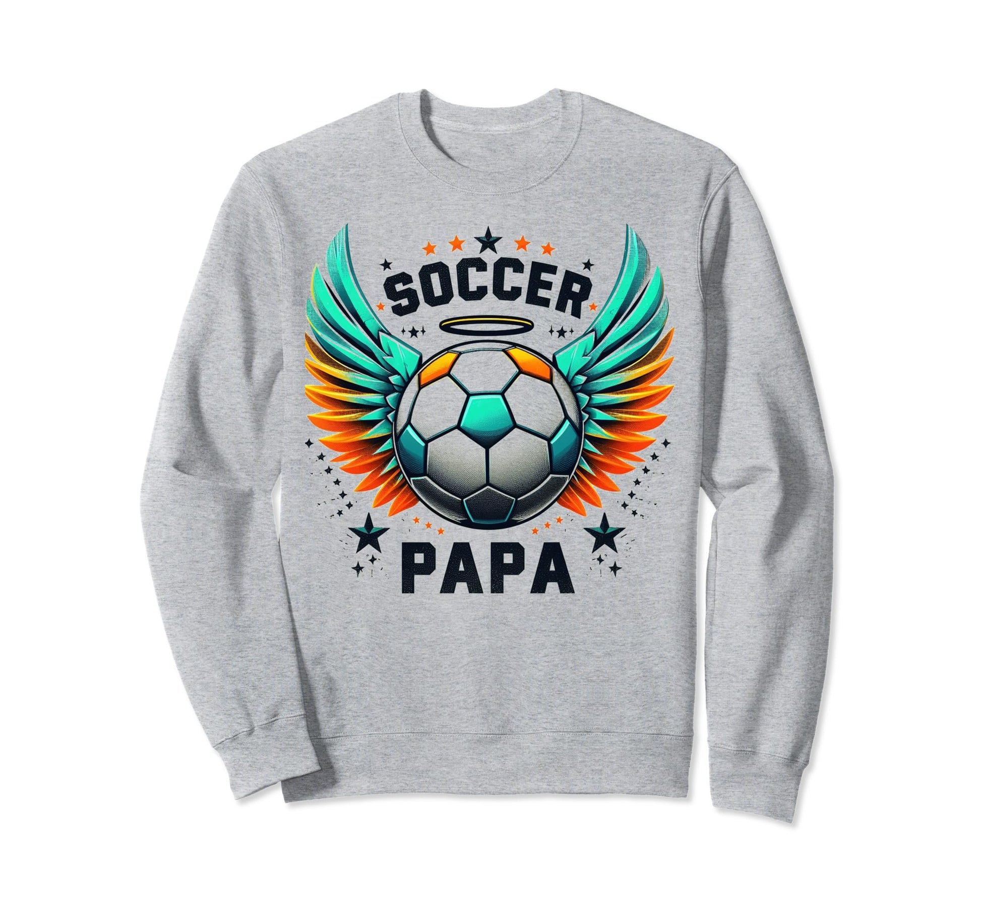 Soccer Papa Family Matching Dad Sweatshirt - Unique Graphic for Adults - T-Shirt, Sweatshirt, Hoodie