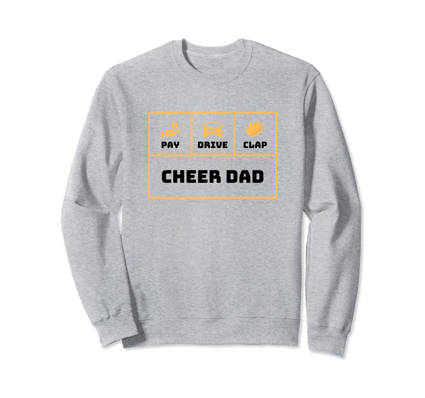 Cheerleading Dad Cheerleader Cheer Dad Sweatshirt - Unique Graphic Unisex - T-Shirt, Sweatshirt, Hoodie