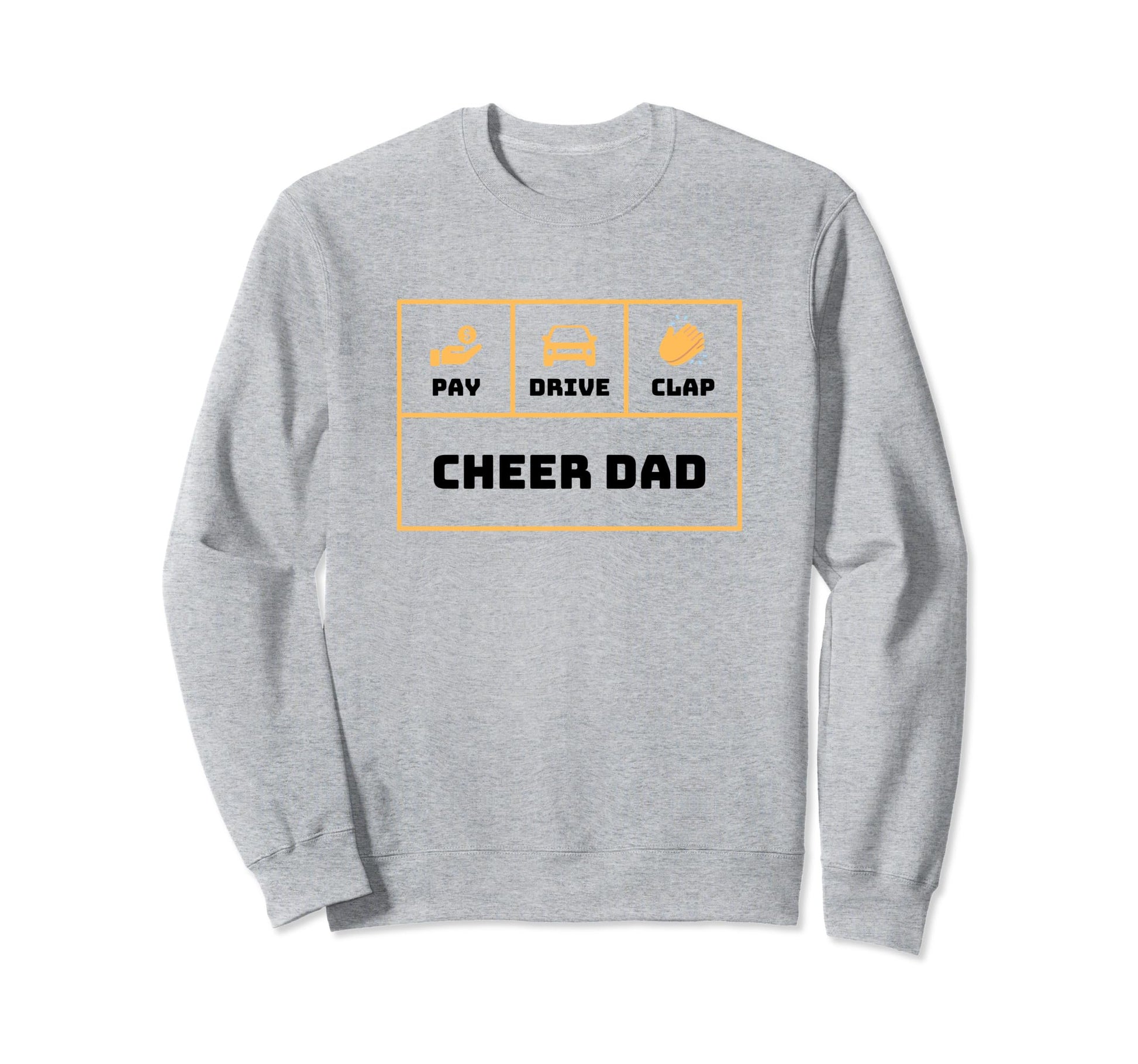 Cheerleading Dad Cheerleader Cheer Dad Sweatshirt - Unique Graphic Unisex - T-Shirt, Sweatshirt, Hoodie