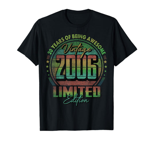 2006 20 Year Old 20Th Birthday T-Shirt - Streetwear Style Unisex - T-Shirt, Sweatshirt, Hoodie