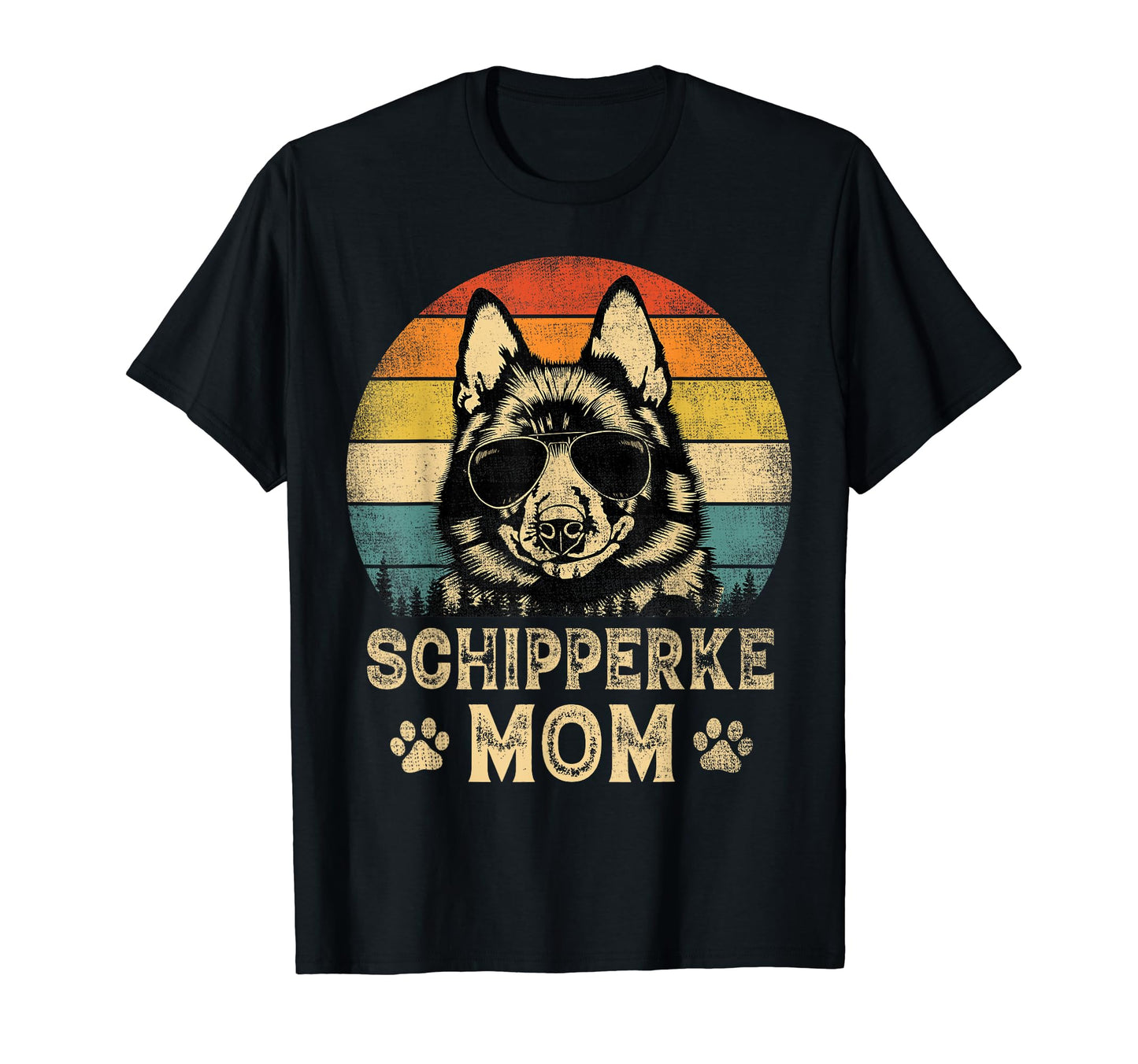 Schipperke Mom Dog Lovers Mothers Day T-Shirt - Graphic Print Men Women - T-Shirt, Sweatshirt, Hoodie