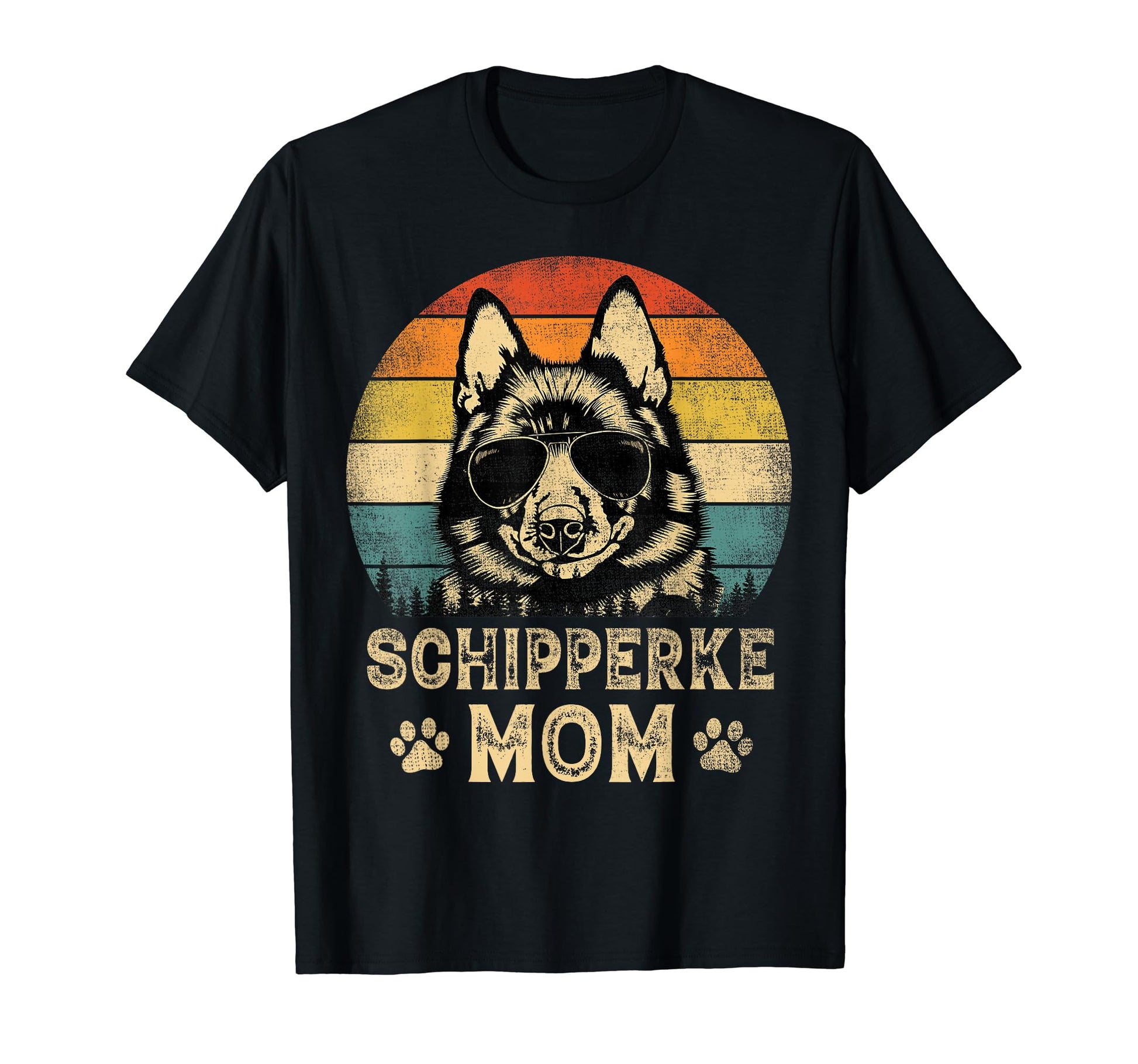 Schipperke Mom Dog Lovers Mothers Day T-Shirt - Graphic Print Men Women - T-Shirt, Sweatshirt, Hoodie