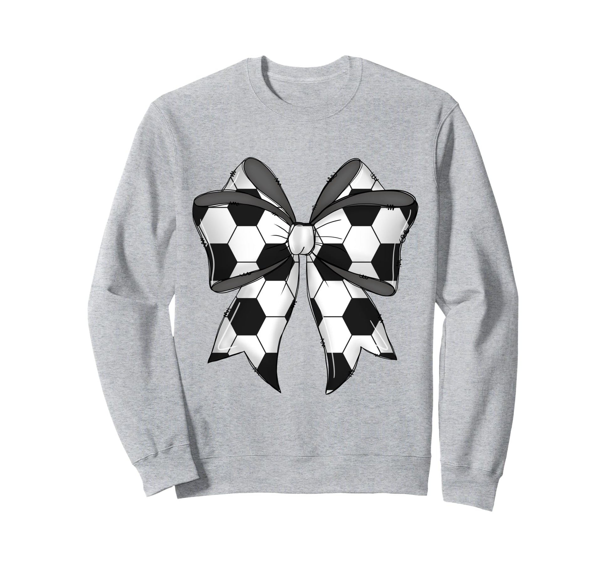 Coquette Bow Funny Soccer Ball Mom Sweatshirt - Novelty Apparel for Adults - T-Shirt, Sweatshirt, Hoodie