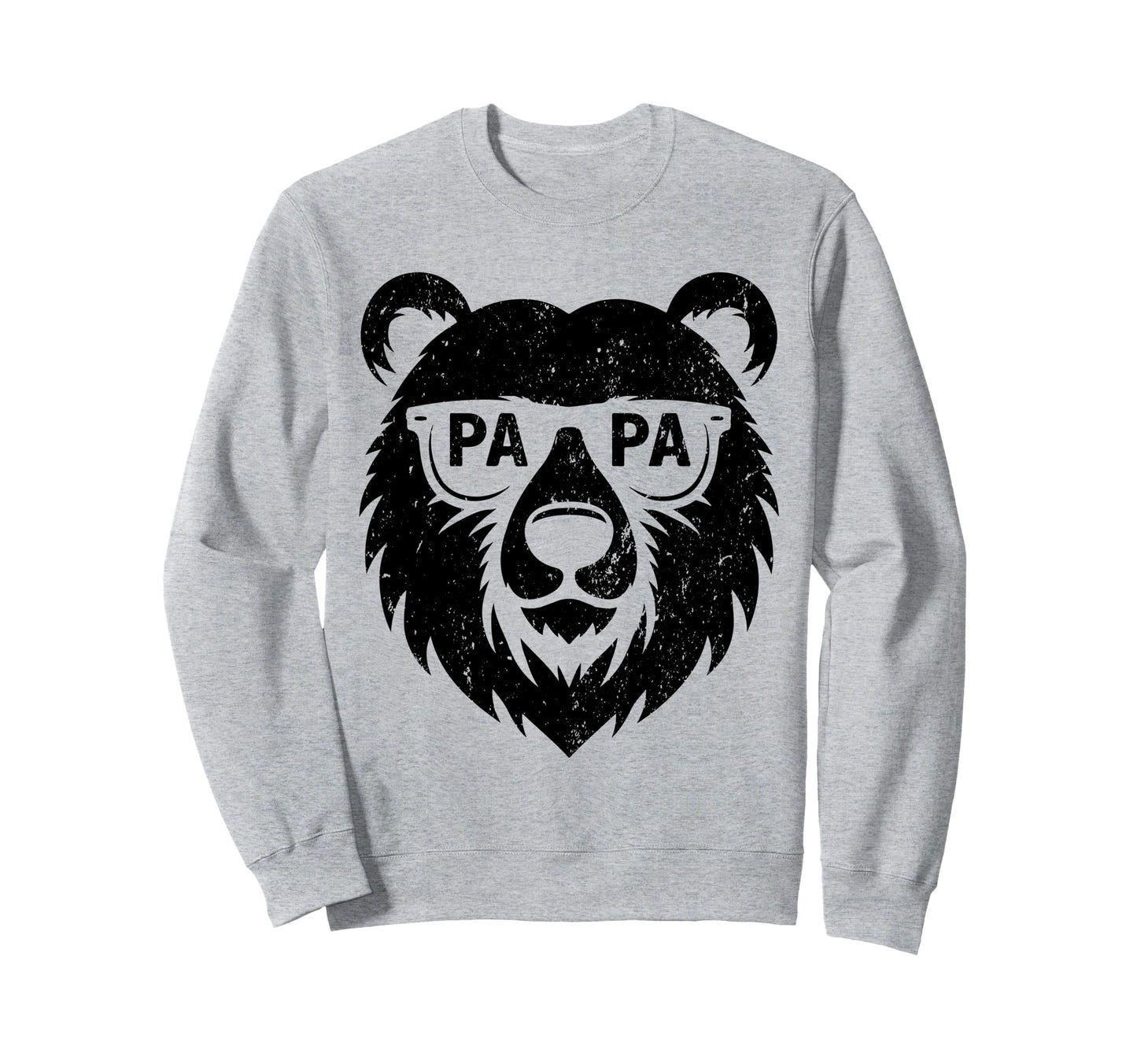 Papa Bear Face Wearing Sunglasses Sweatshirt - Novelty Apparel for Adults - T-Shirt, Sweatshirt, Hoodie
