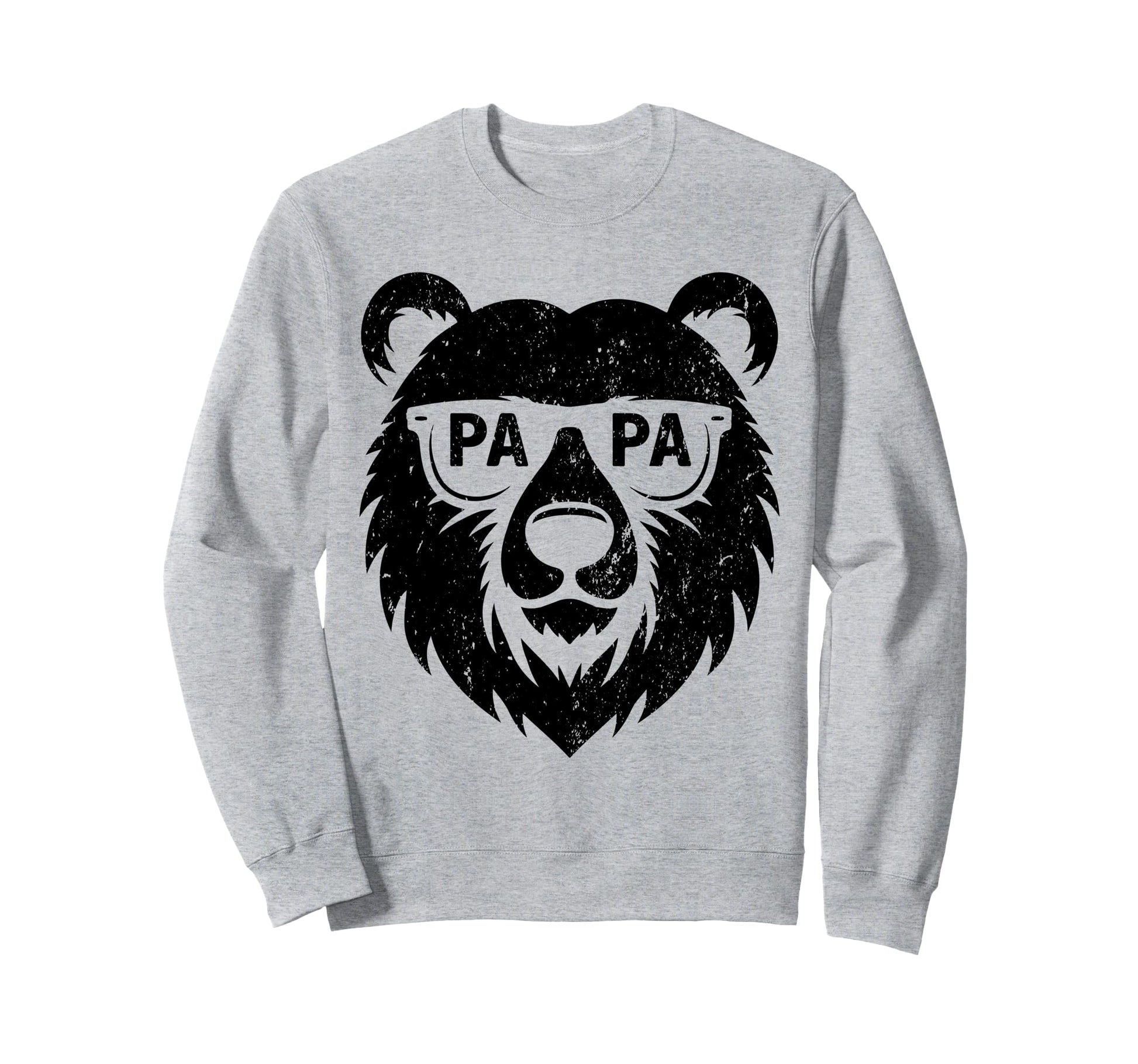 Papa Bear Face Wearing Sunglasses Sweatshirt - Novelty Apparel for Adults - T-Shirt, Sweatshirt, Hoodie