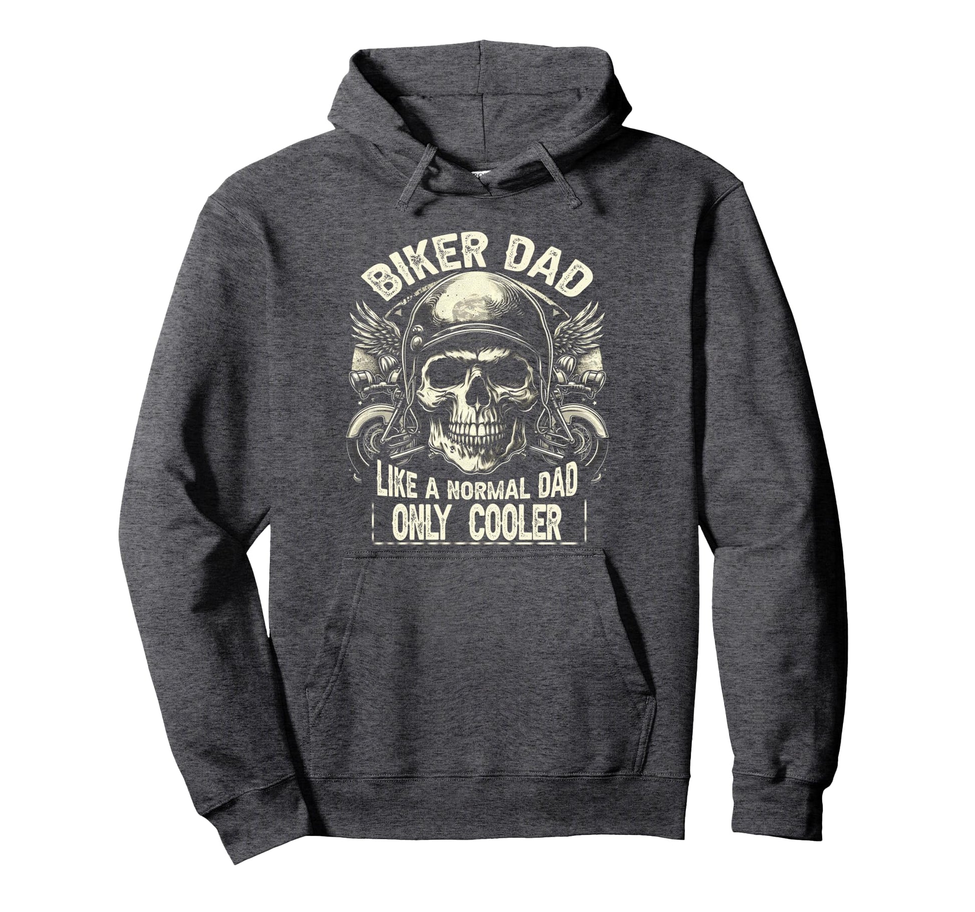 Biker Dad Motorcycle Lovers Fathers Hoodie - Aesthetic Graphic Men Women - T-Shirt, Sweatshirt, Hoodie